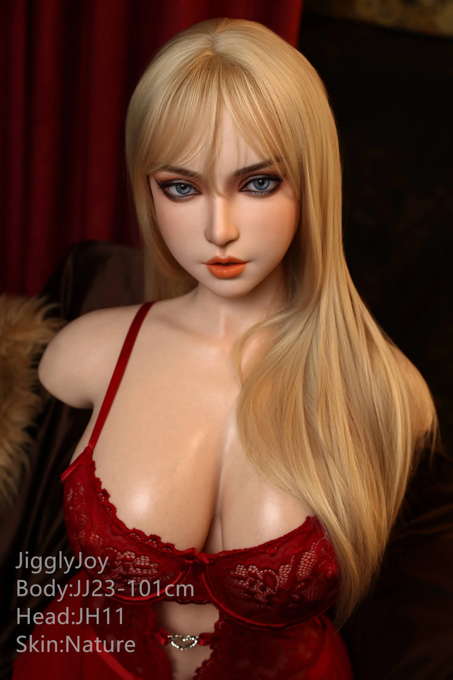 101cm (39.7") Blonde Silicone Torso Sex Love Doll - F-Cup - Flora - Image 2
