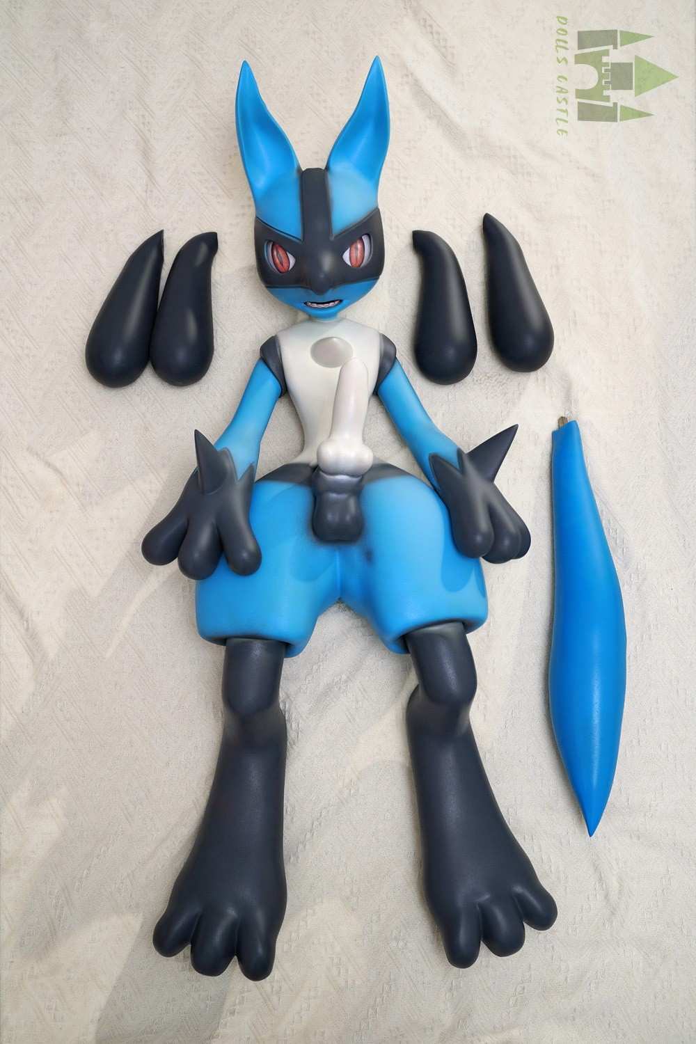 120cm (3ft11") Full Silicone Pokemon Male Sex Doll – Lucarion - Image 21