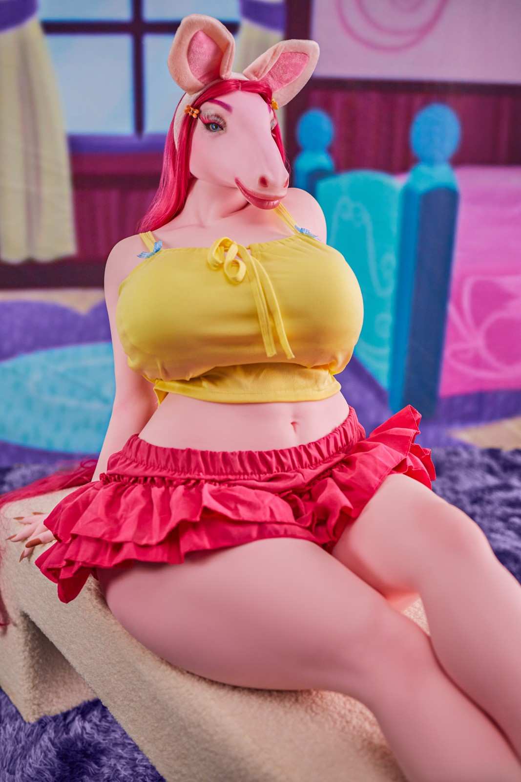 141cm (4ft7") Mermaid Pony Hybrid Sex Doll - E-Cup - Monie - Image 7