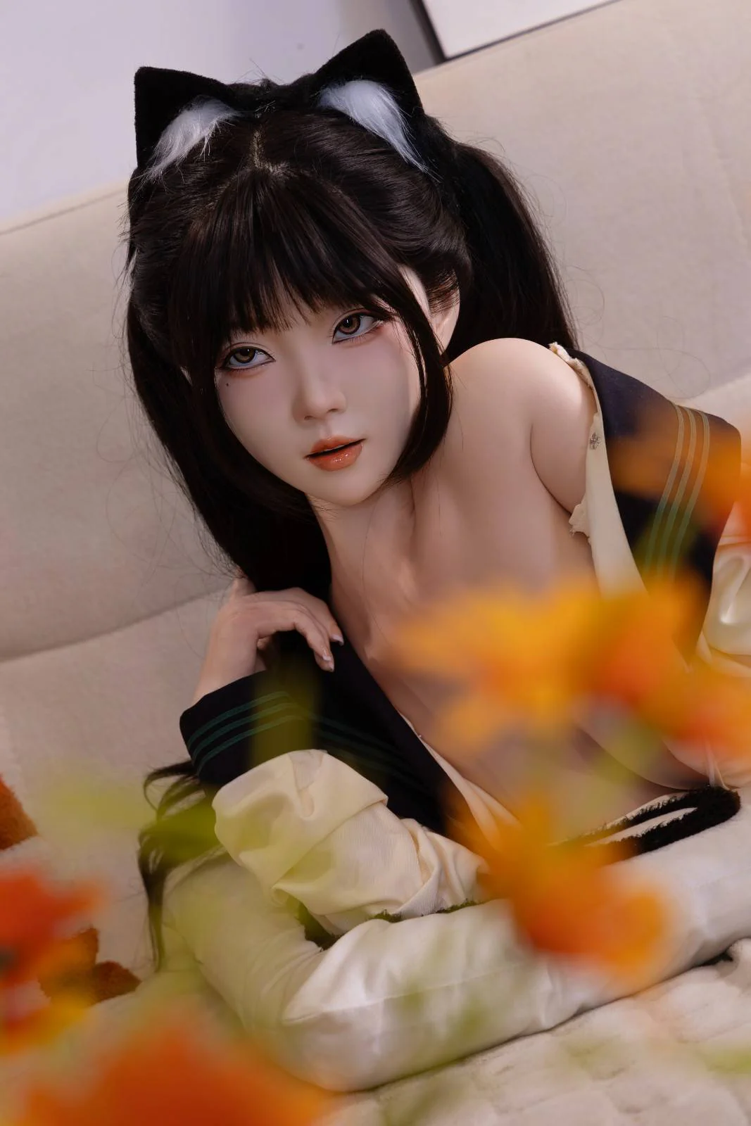148cm (4ft8") Lifelike Asian Silicone Love Doll - C-Cup - Tamaki - Image 12