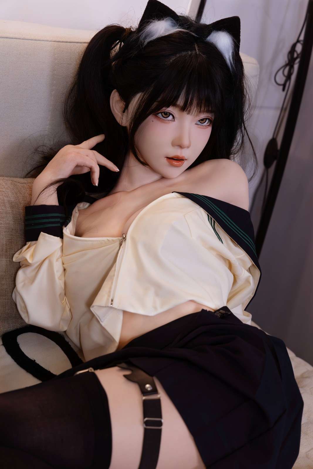 148cm (4ft8") Lifelike Asian Silicone Love Doll - C-Cup - Tamaki - Image 3
