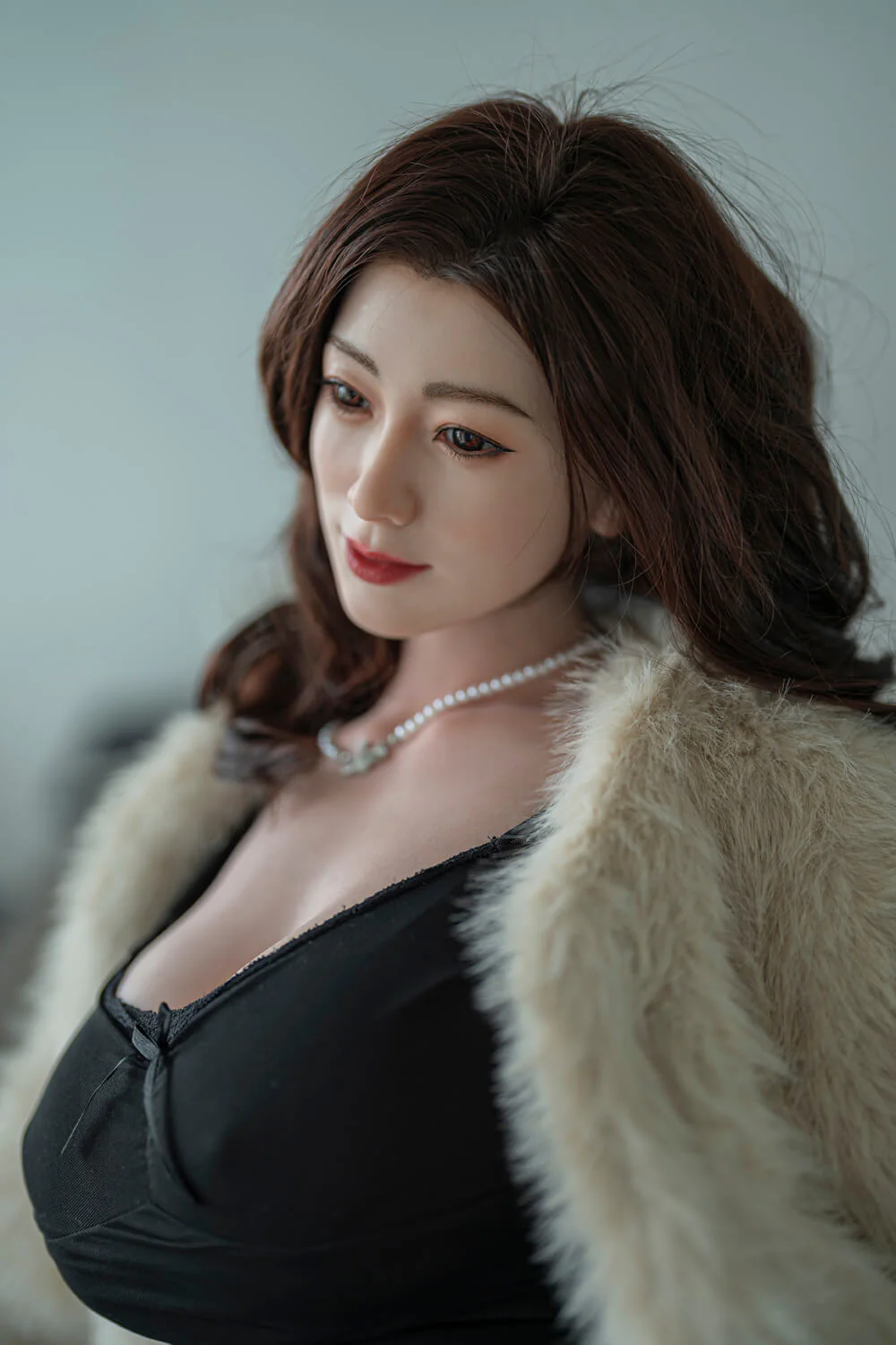 148cm (4ft8") Milf Asian Silicone ROS Head Sex Dolls - J-Cup - Hao - Image 4