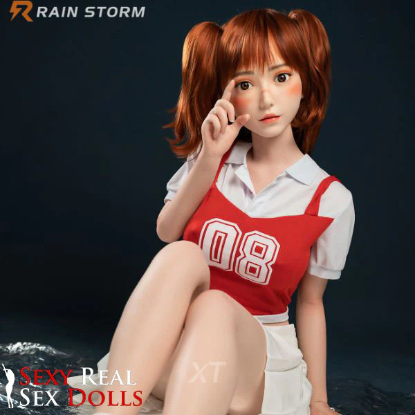 150cm (4ft 9') D-Cup Red Head Cheerleader Silicone Love Doll - Lillia - Image 10