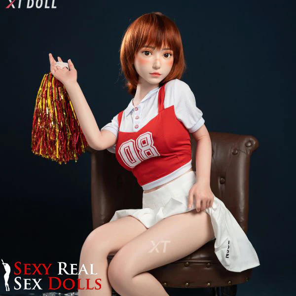 150cm (4ft 9') D-Cup Red Head Cheerleader Silicone Love Doll - Lillia - Image 4