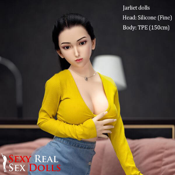 150cm (4ft9') Curvy Black-Haired Hybrid Sex Doll - Fine - Image 4