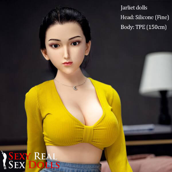 150cm (4ft9') Curvy Black-Haired Hybrid Sex Doll - Fine - Image 5