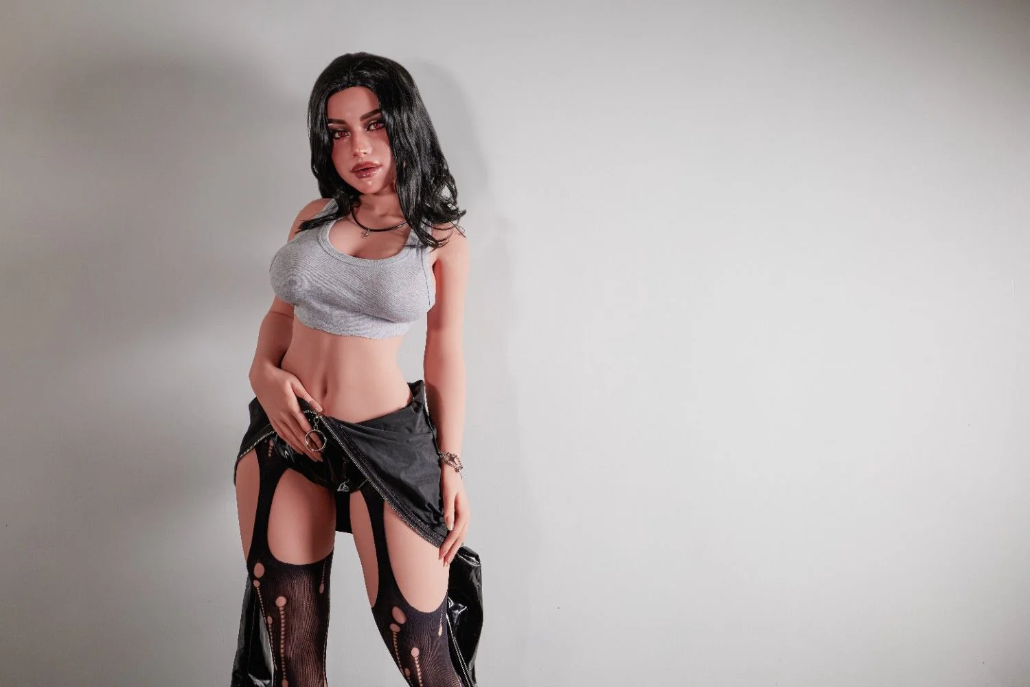154cm (5ft1") Full Size Sex Doll (Black) - E-Cup - Reese - Image 4