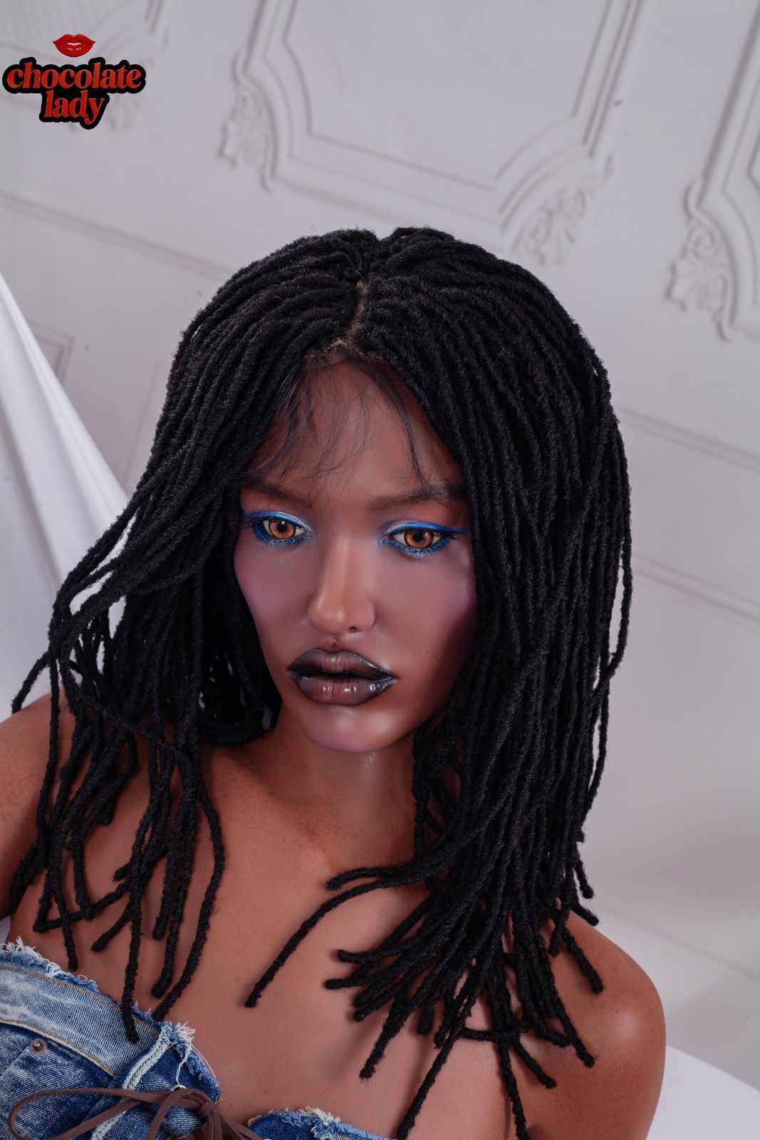 155cm (5ft1") Chocolate Slim Silicone Sex Doll - A-Cup - Roxy - Image 7
