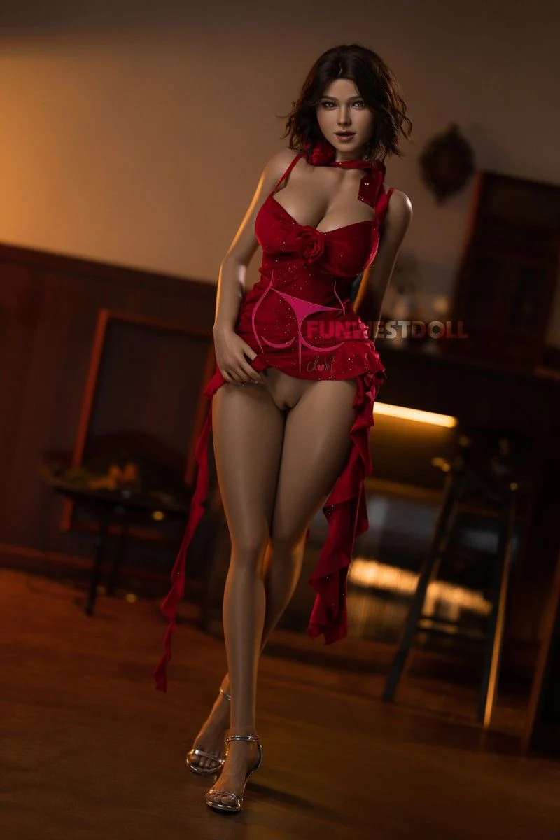 157cm (5f2") Lady in Red Silicone Sex Doll -  G-Cup - In Stock | US Only - Image 9