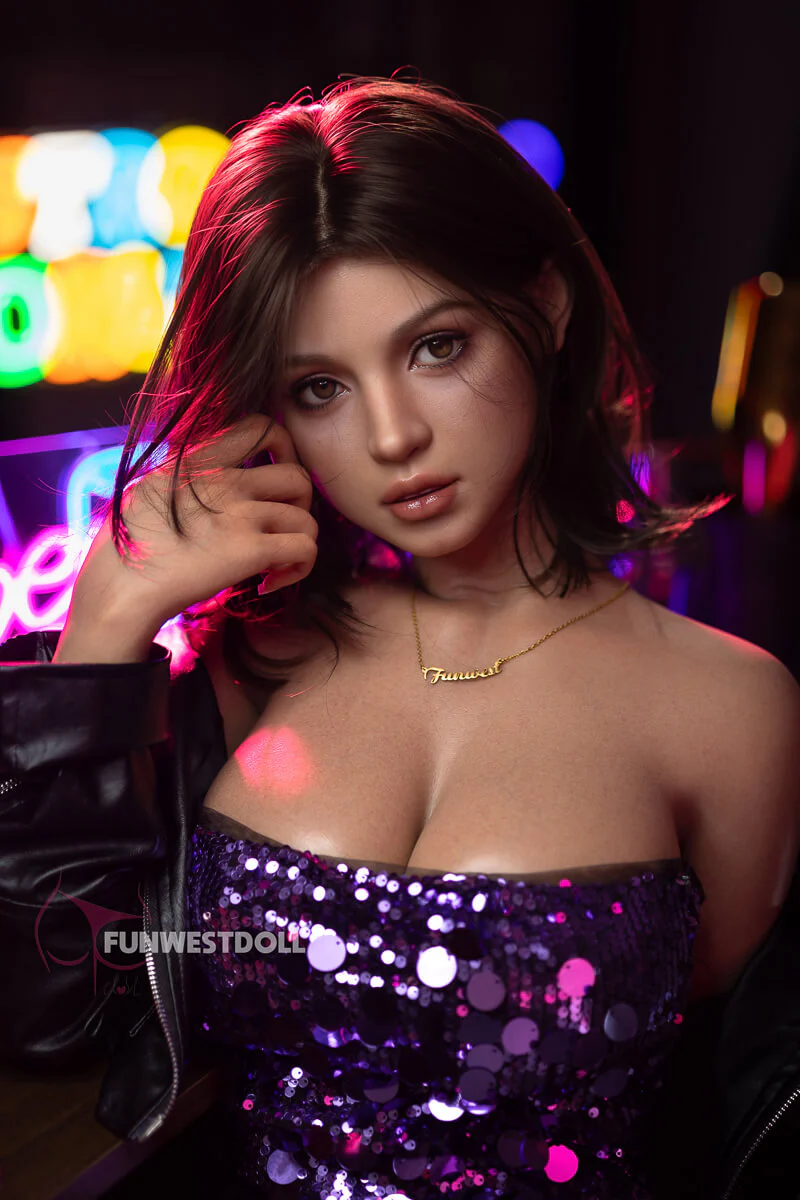 157cm (5ft2") Elegant Brunette Silicone Sex Doll - G-Cup - Lyra - In Stock | EU Only - Image 5
