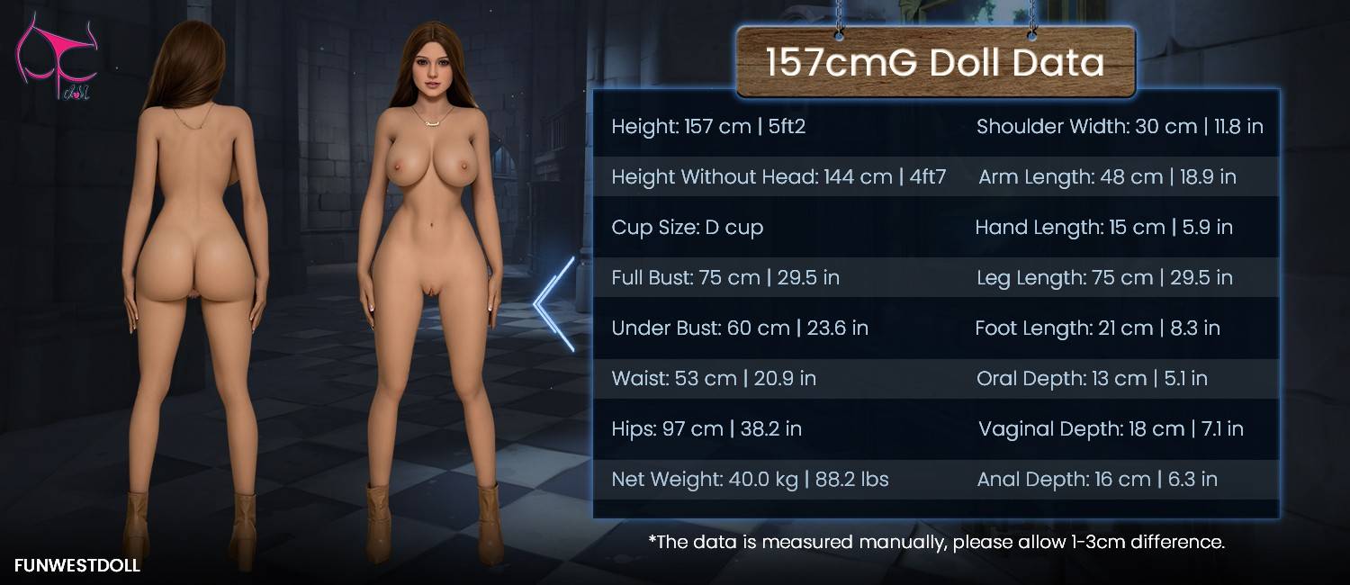157cm (5ft2") Sex Toys For Men S-TPE Sex Doll - G-Cup - Rose - In Stock | US Only - Image 34