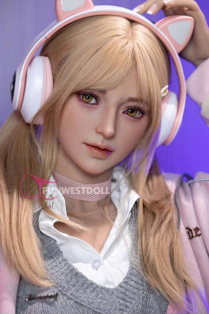 159cm (5ft2") Blonde Gamer S-TPE Sex Doll – Exquisite Asian - A-Cup - In Stock | US Only - Image 7