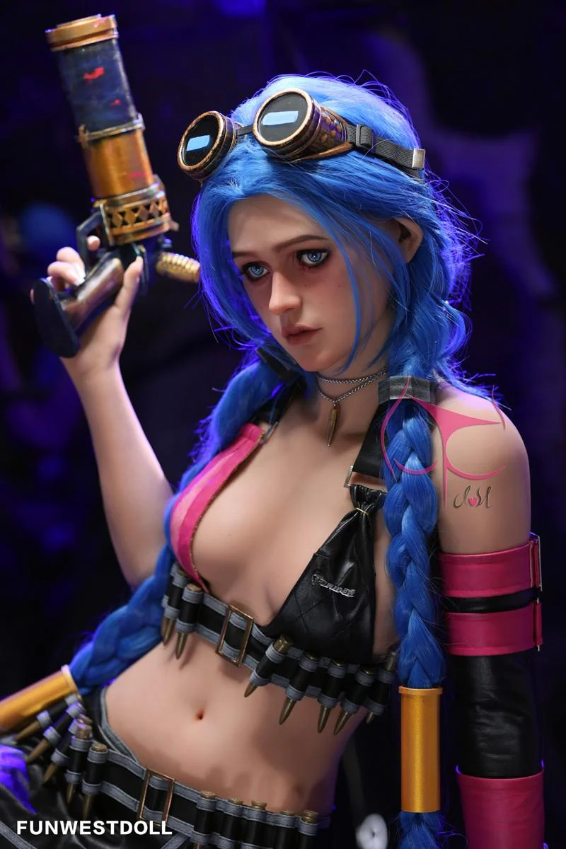 159cm (5ft2') A-Cup Jinx Cosplay Premium S-TPE Sex Doll [EU Stock] - Assos - Image 7