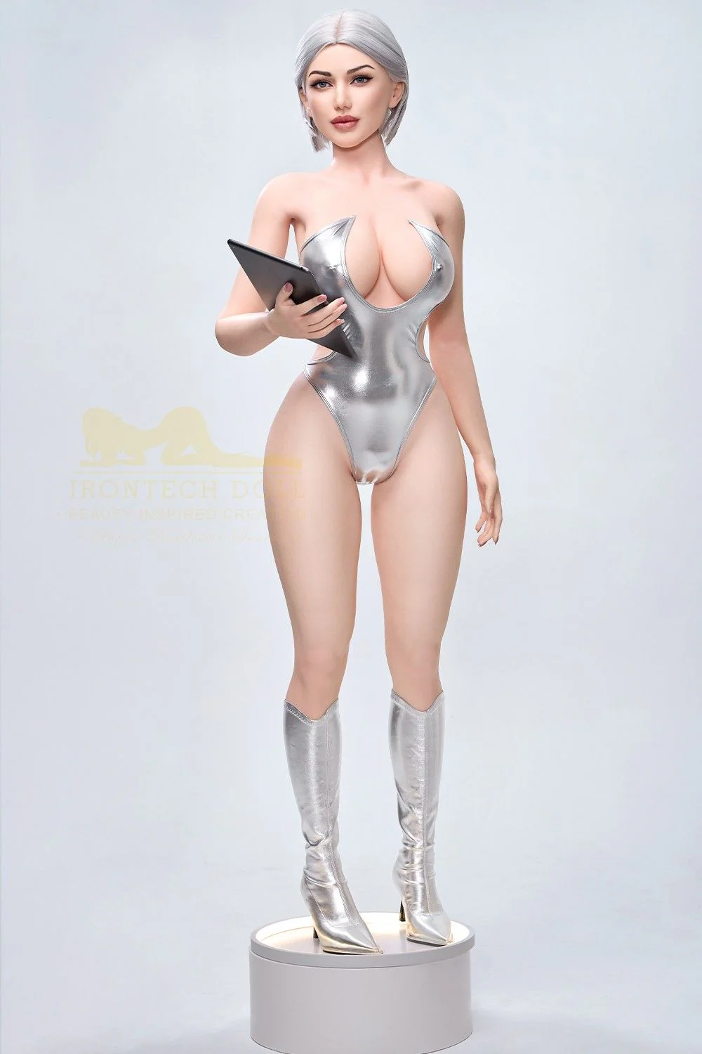 159cm (5ft2') Platinum Blonde Real Silicone Sex Doll- Celine - Image 7