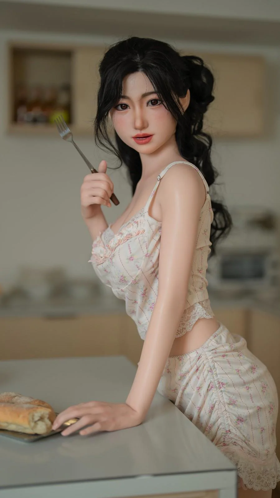 159cm (5ft2") Tiny Asian ROS Head Silicone Sex Doll - E-Cup - Yufan - Image 6