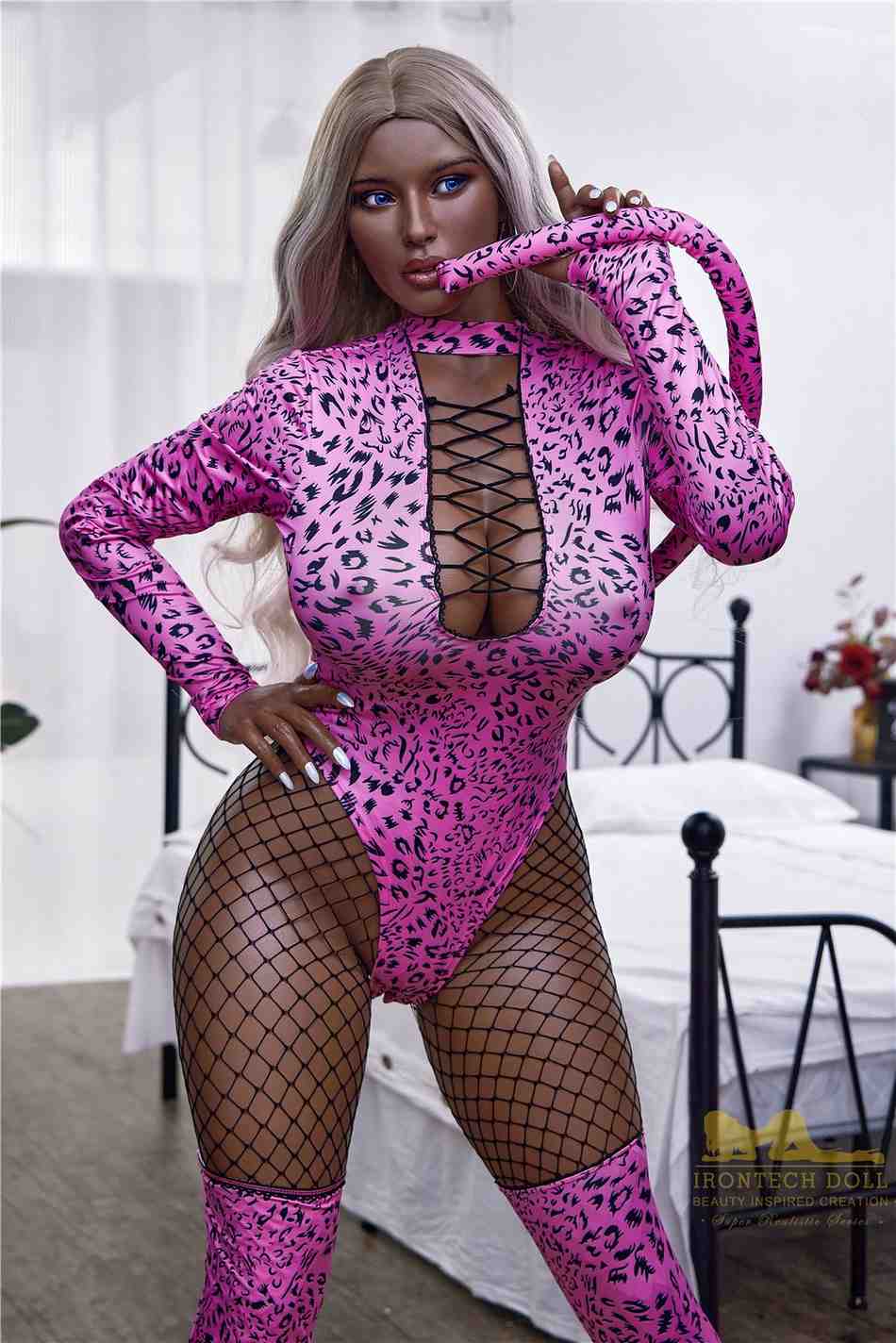 160cm (5ft2') Ebony Queen Silicone Sex Doll - Hedy - Image 5