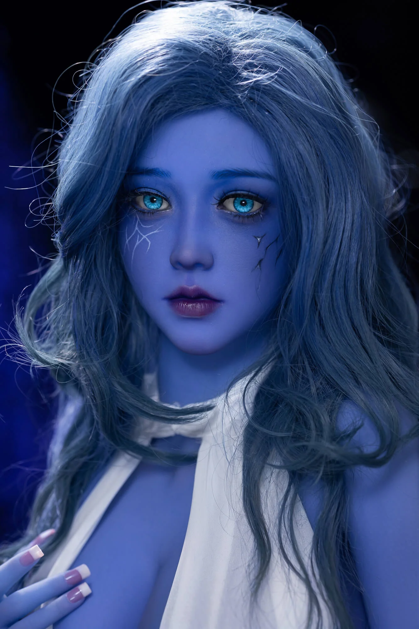 160cm (5ft2") Witch Blue Skin TPE Sex Doll - Elowen - Image 6