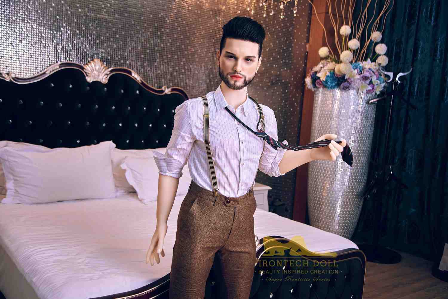 162cm (5ft4') Fine Eligible Bachelor with Silicone Head Male Sex Doll- Zayn - Image 15