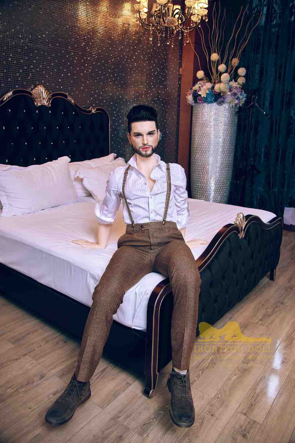 162cm (5ft4') Fine Eligible Bachelor with Silicone Head Male Sex Doll- Zayn - Image 18