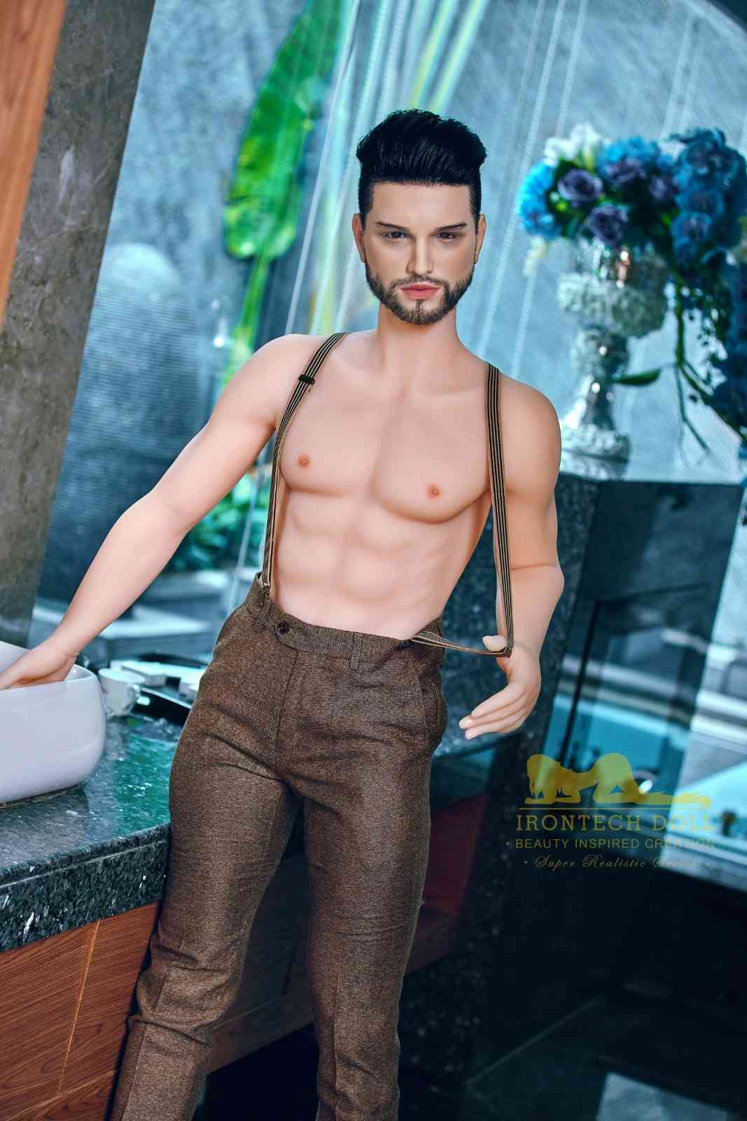 162cm (5ft4') Fine Eligible Bachelor with Silicone Head Male Sex Doll- Zayn - Image 2