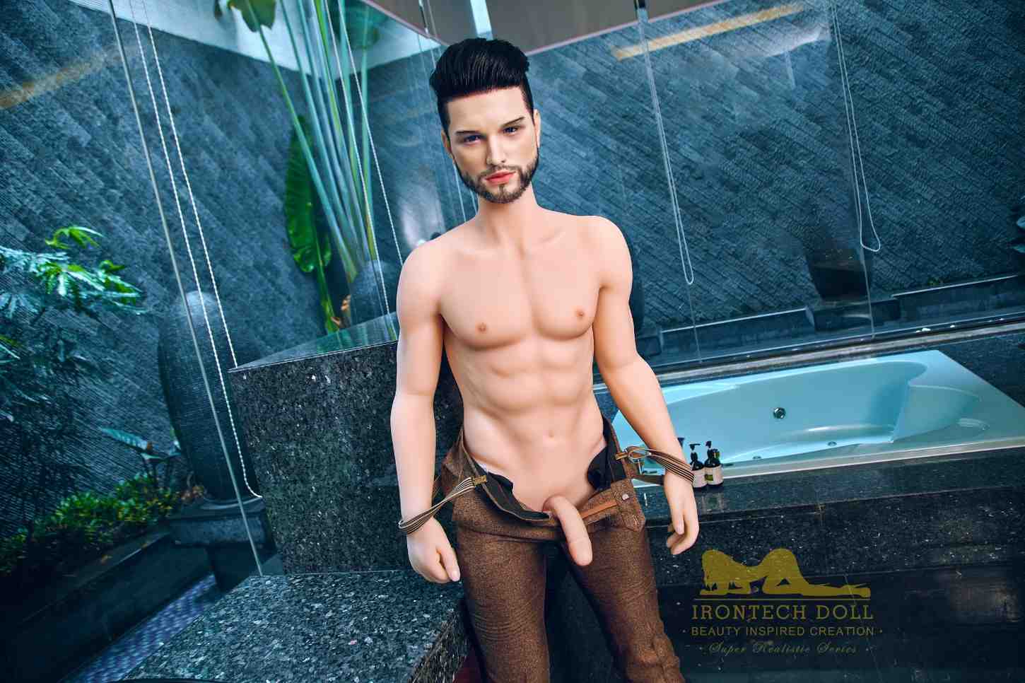 162cm (5ft4') Fine Eligible Bachelor with Silicone Head Male Sex Doll- Zayn - Image 32