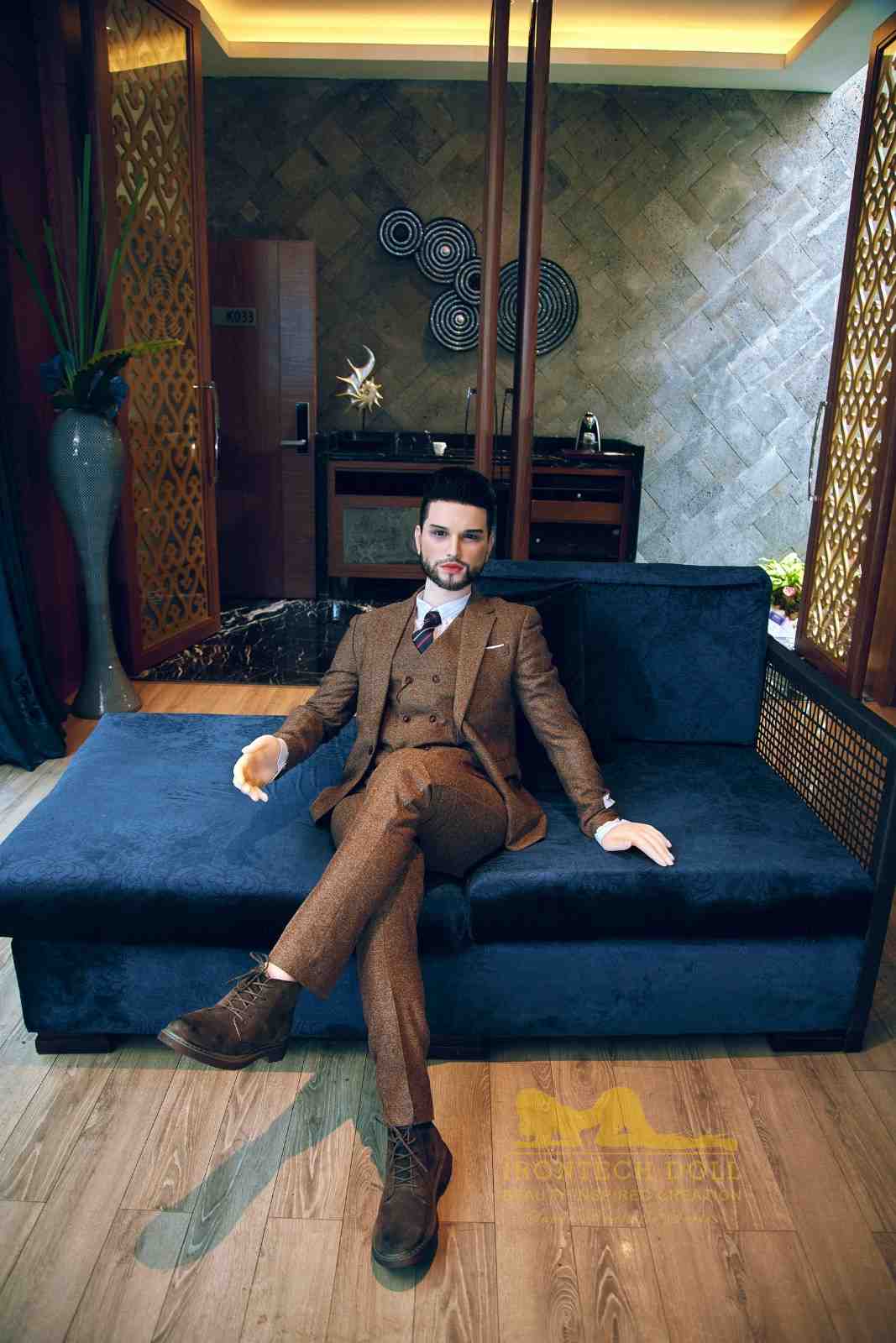 162cm (5ft4') Fine Eligible Bachelor with Silicone Head Male Sex Doll- Zayn - Image 4