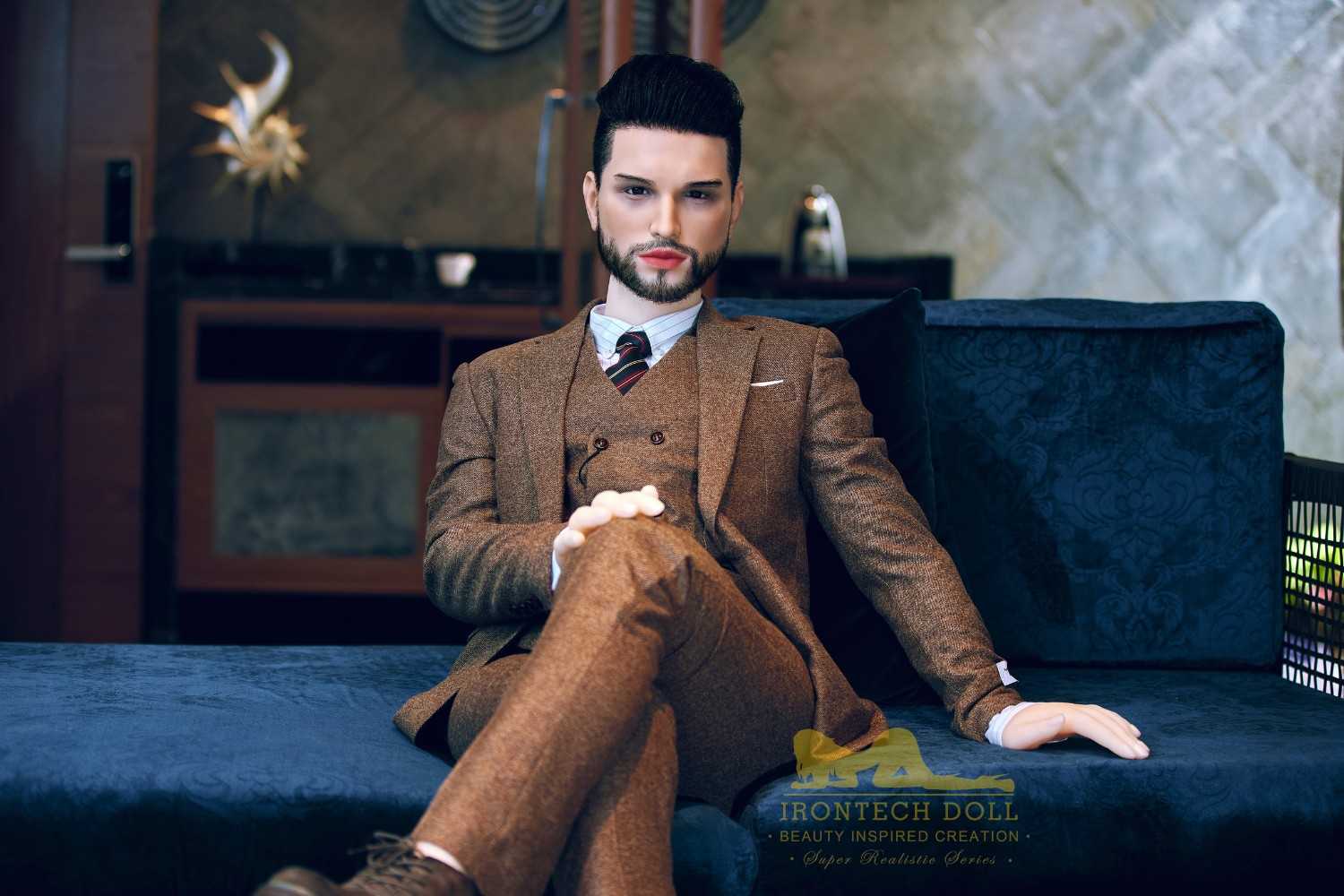 162cm (5ft4') Fine Eligible Bachelor with Silicone Head Male Sex Doll- Zayn - Image 5