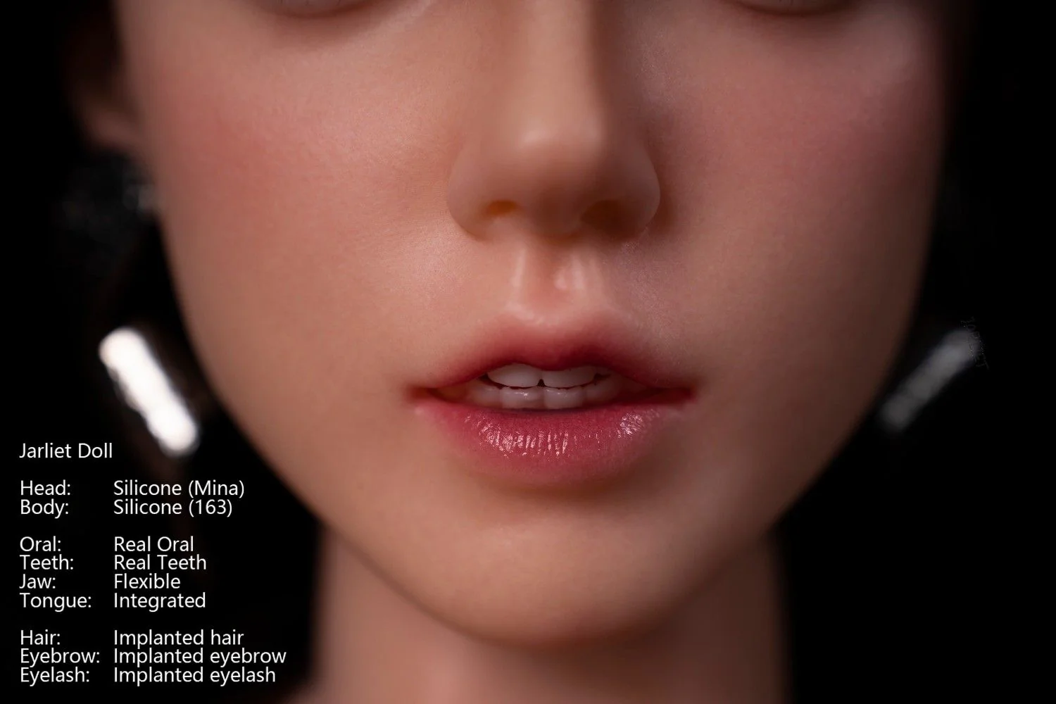 163cm (5ft3") Elegant Dark Brunette Silicone Sex Doll - Mina - Image 13