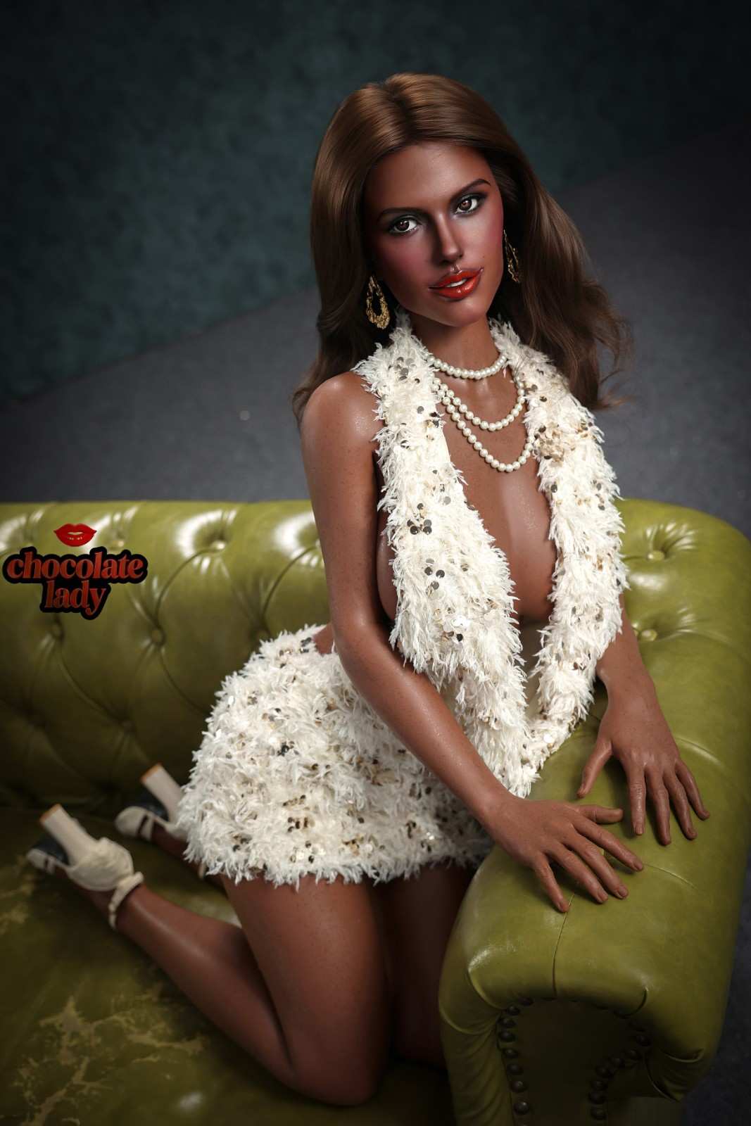 163cm (5ft4") Brown Skin Full Silicone Sex Doll - D-Cup – Jade - Image 3