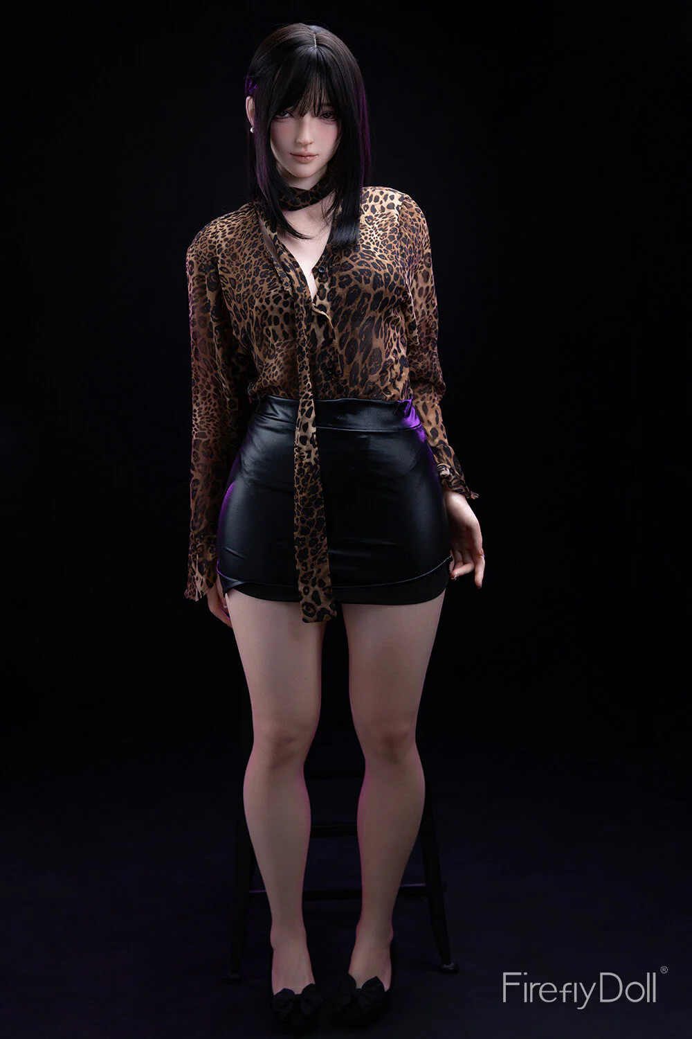 164cm (5ft3") Asiatic Leopard Print Silicone Sex Love Doll - Linglong - Image 11