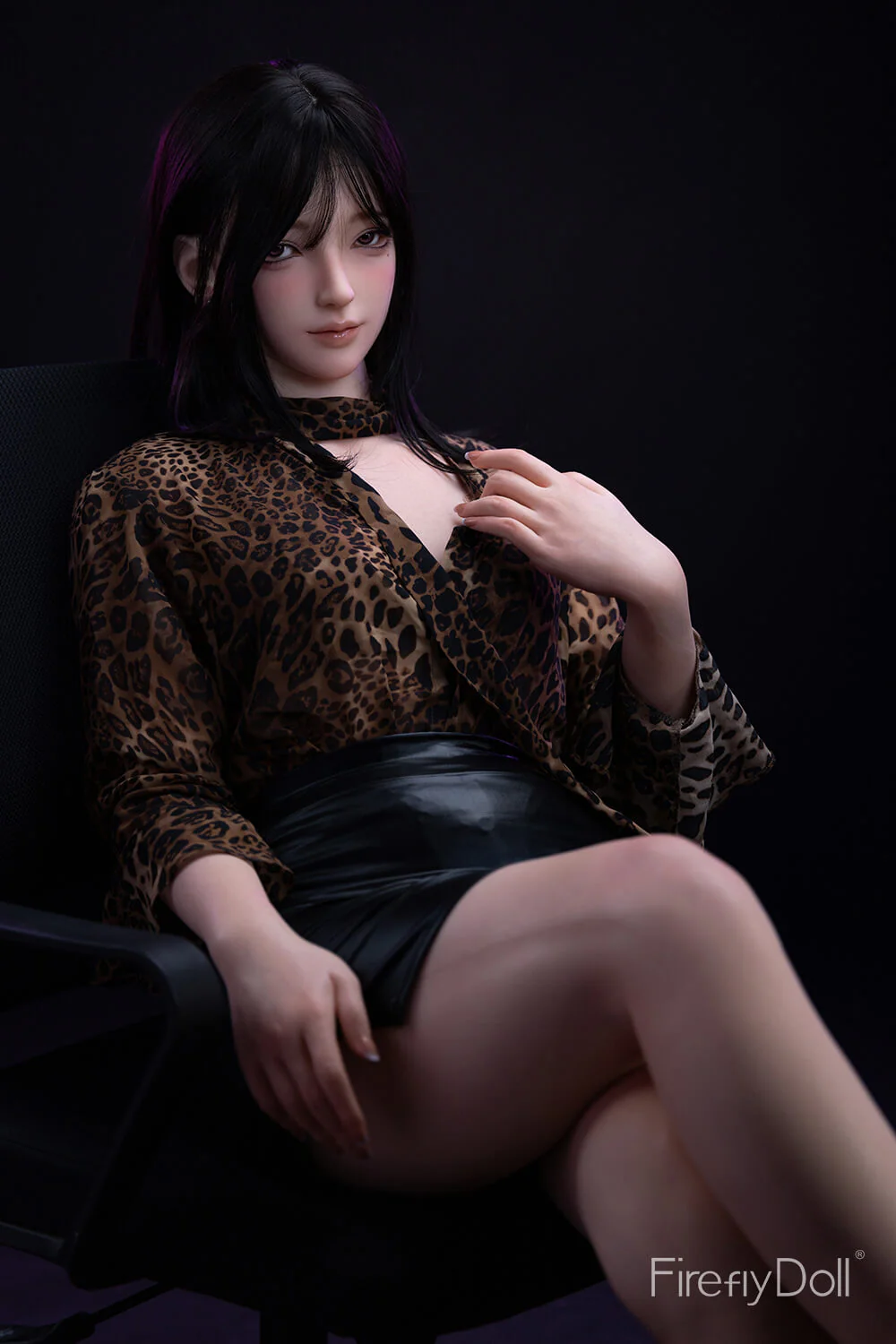 164cm (5ft3") Asiatic Leopard Print Silicone Sex Love Doll - Linglong - Image 5