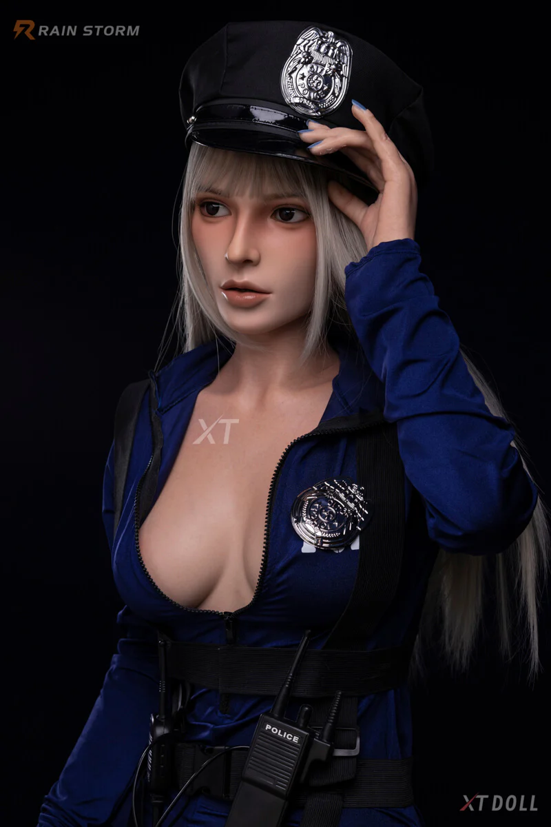 164cm (5ft3") Police Girl Fantasy Lifesize Silicone Sex Doll - C-Cup - Hannah - Image 4