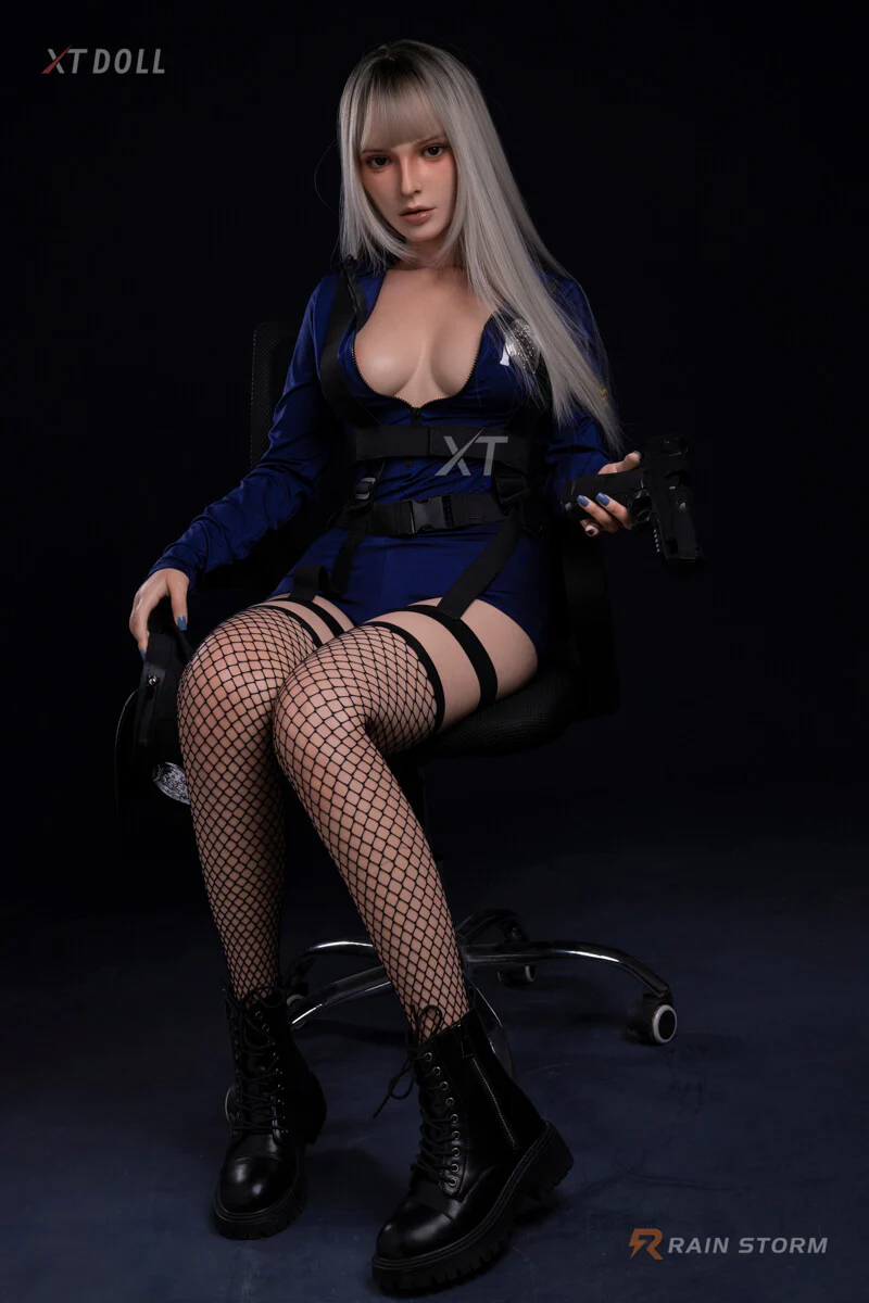 164cm (5ft3") Police Girl Fantasy Lifesize Silicone Sex Doll - C-Cup - Hannah - Image 5
