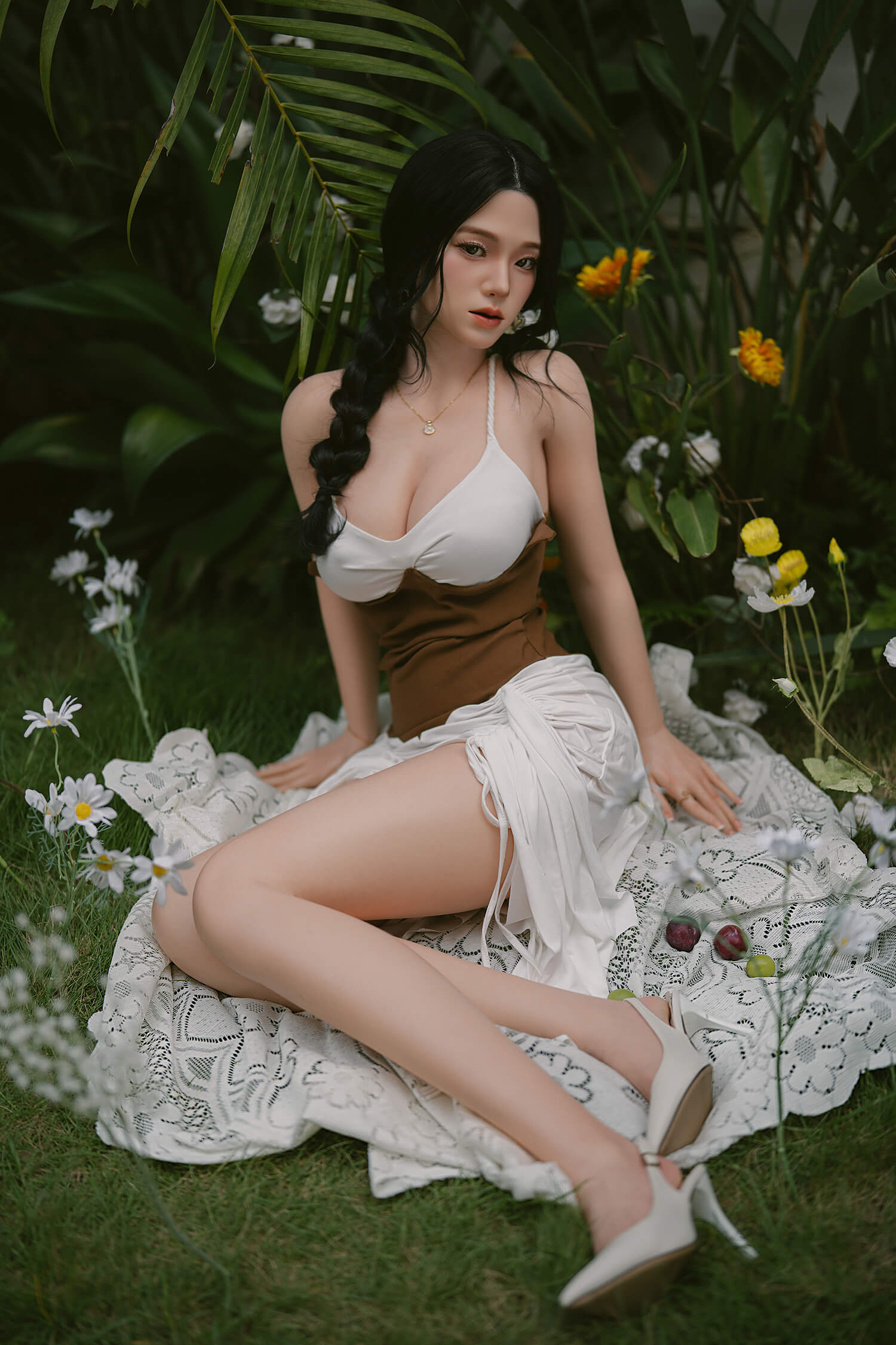 164cm (5ft4") Asian Full Silicone Sex Doll with Movable Jaw - D-Cup - In Stock | US Only - Image 4