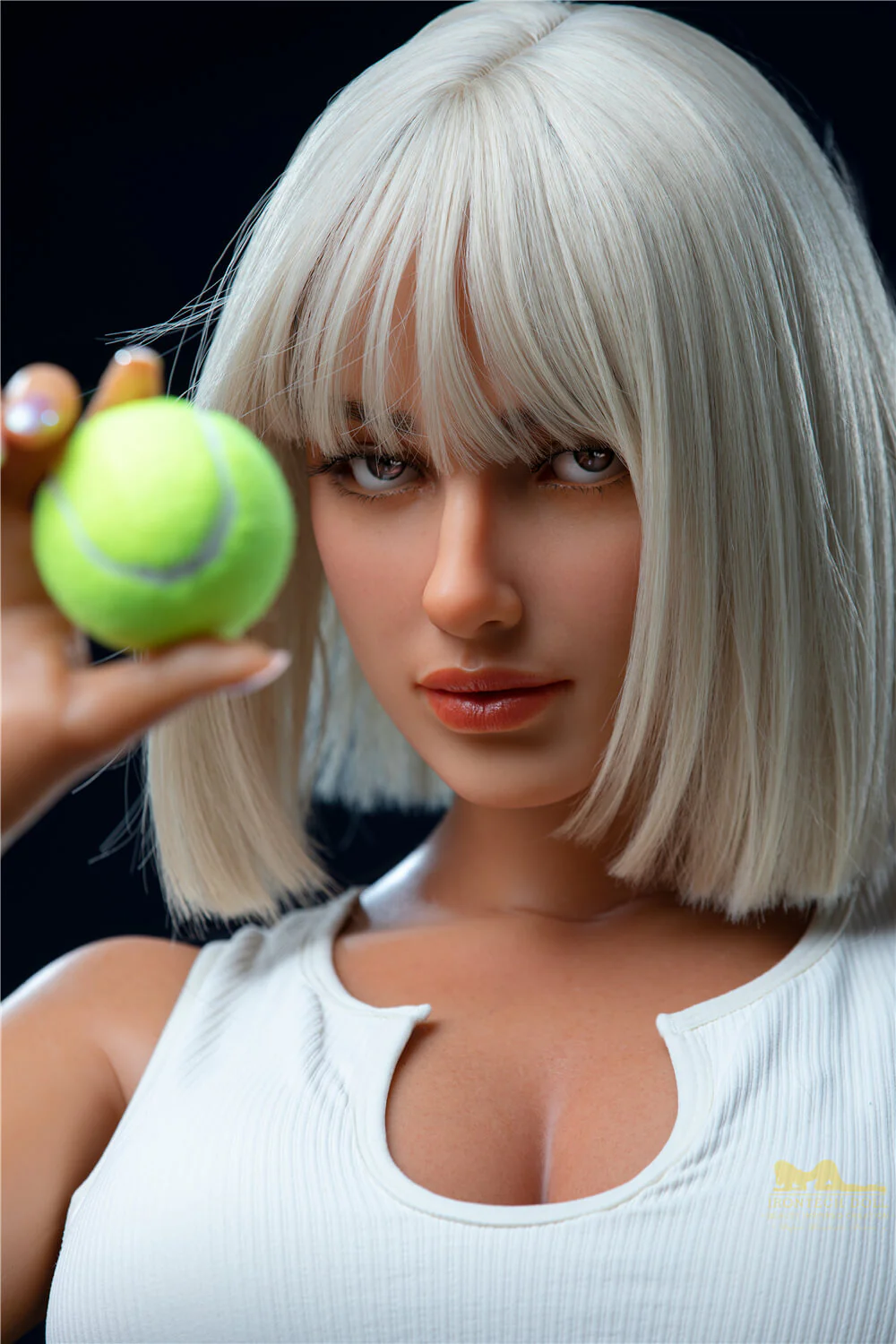 164cm (5ft4") Silver Haired Tennis Player Silicone Sex Dolls  - Luna - In Stock | US Only - Image 5