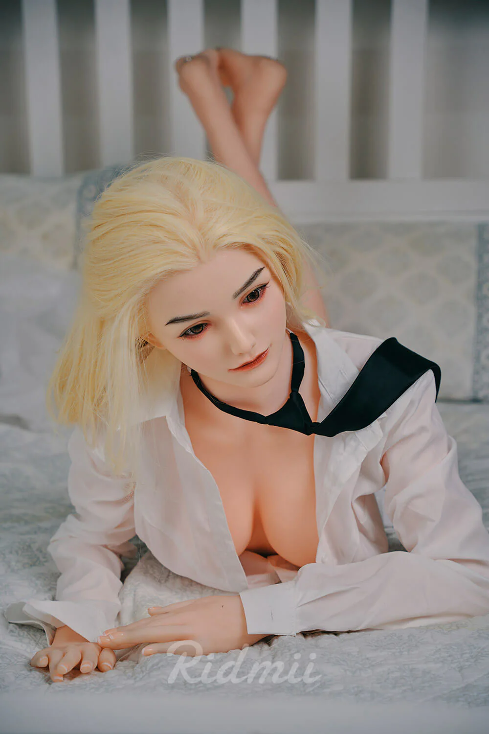 165cm (5ft4") Blonde Hybrid Silicone Head & TPE Body Love Sex Doll - Alma - Image 5