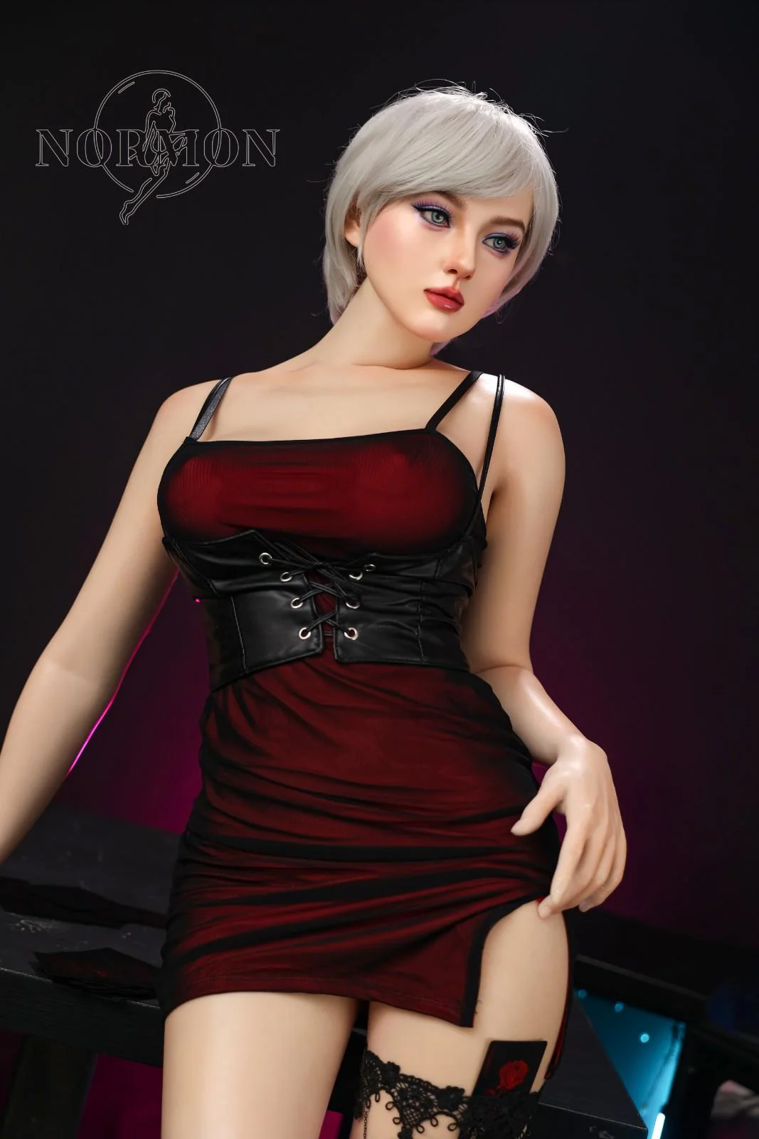 165cm (5ft5") Milf Platinum Hair Sex Doll - C-Cup - Victoria - Image 5