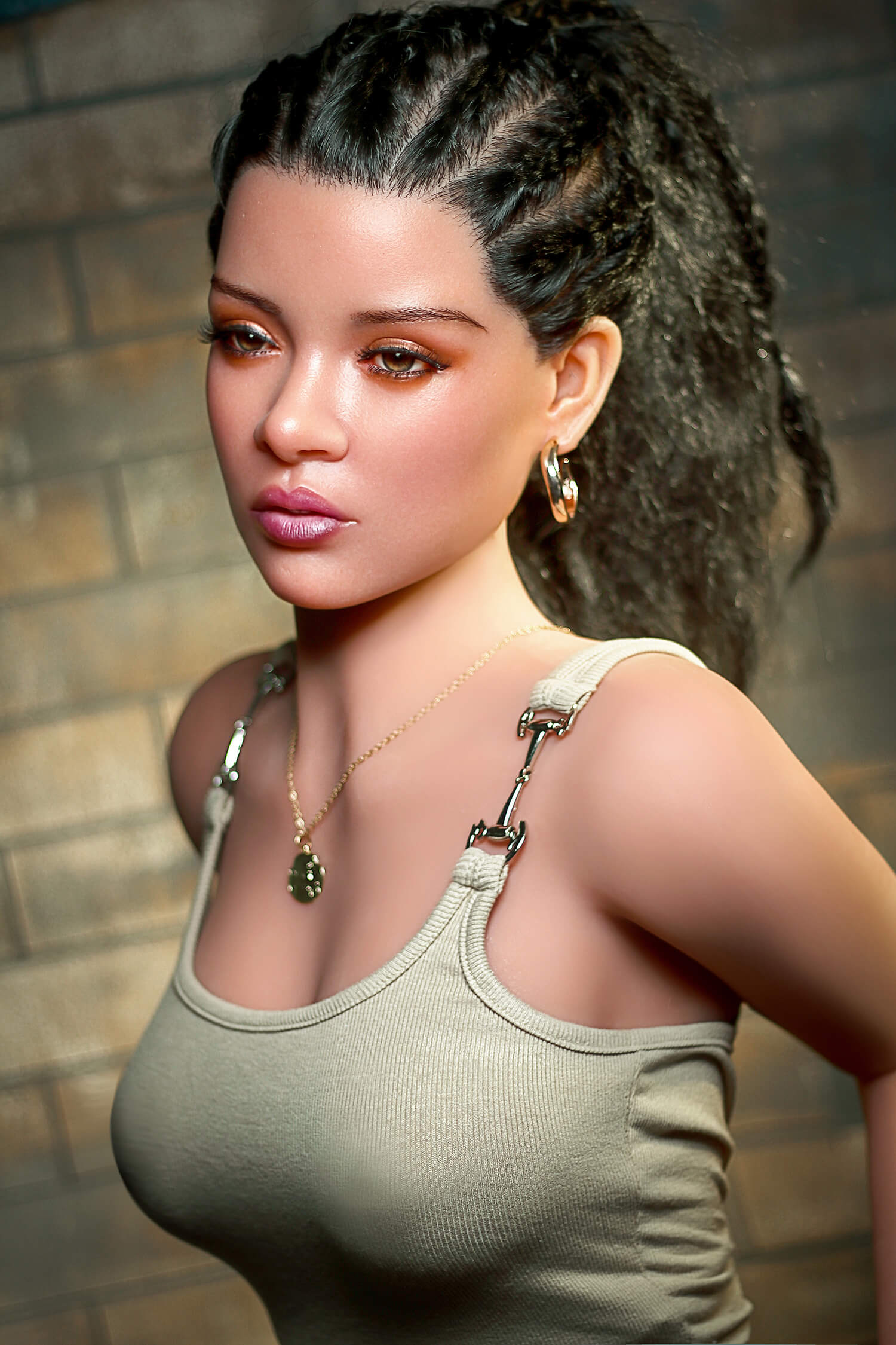 166cm (5ft4") Ebony Hybrid Sex Love Doll - C-Cup - Cherry - Image 5