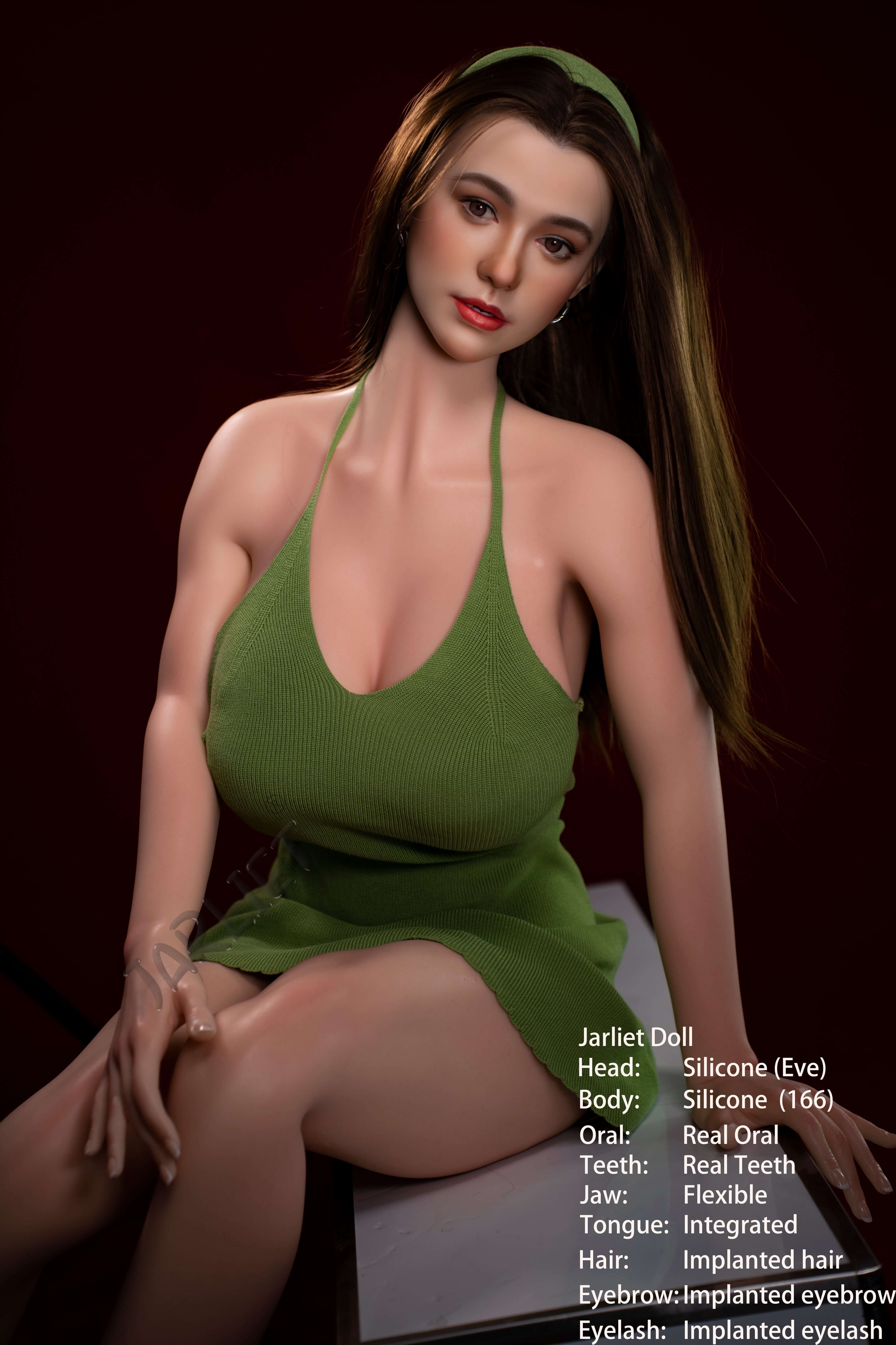 166cm (5ft5") Curvy Full Silicone with ROS Head Sex Doll - Eve - Image 3
