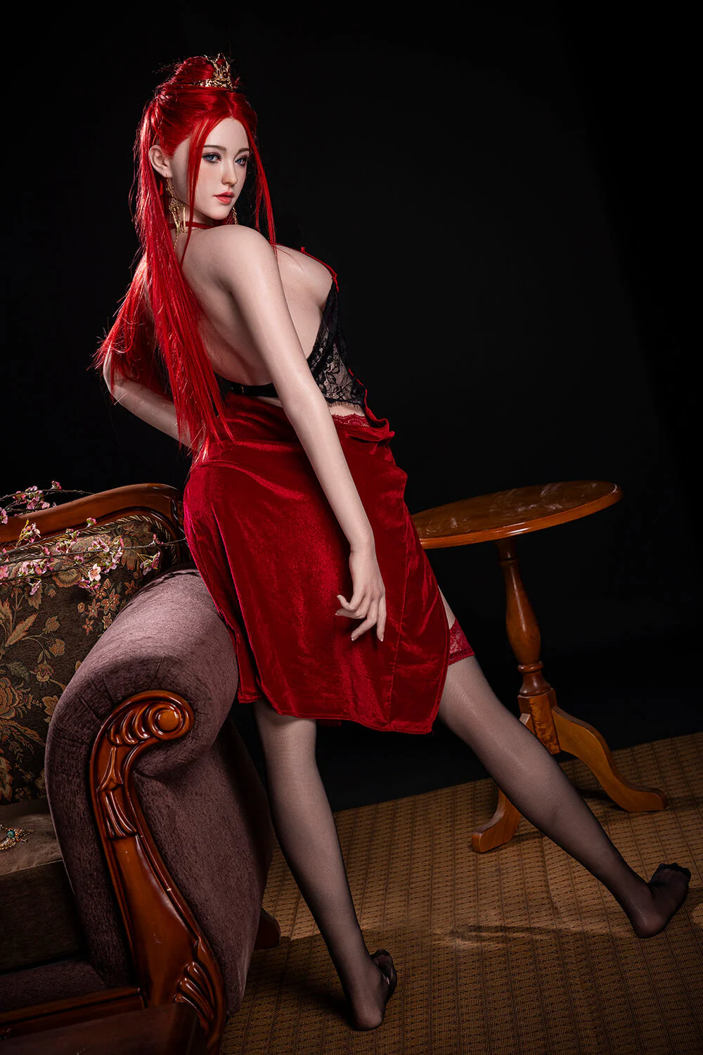 169cm (5ft6") Bombshell Redhead Full Silicone Sex Doll - C-Cup - Dache Zheng - Image 8