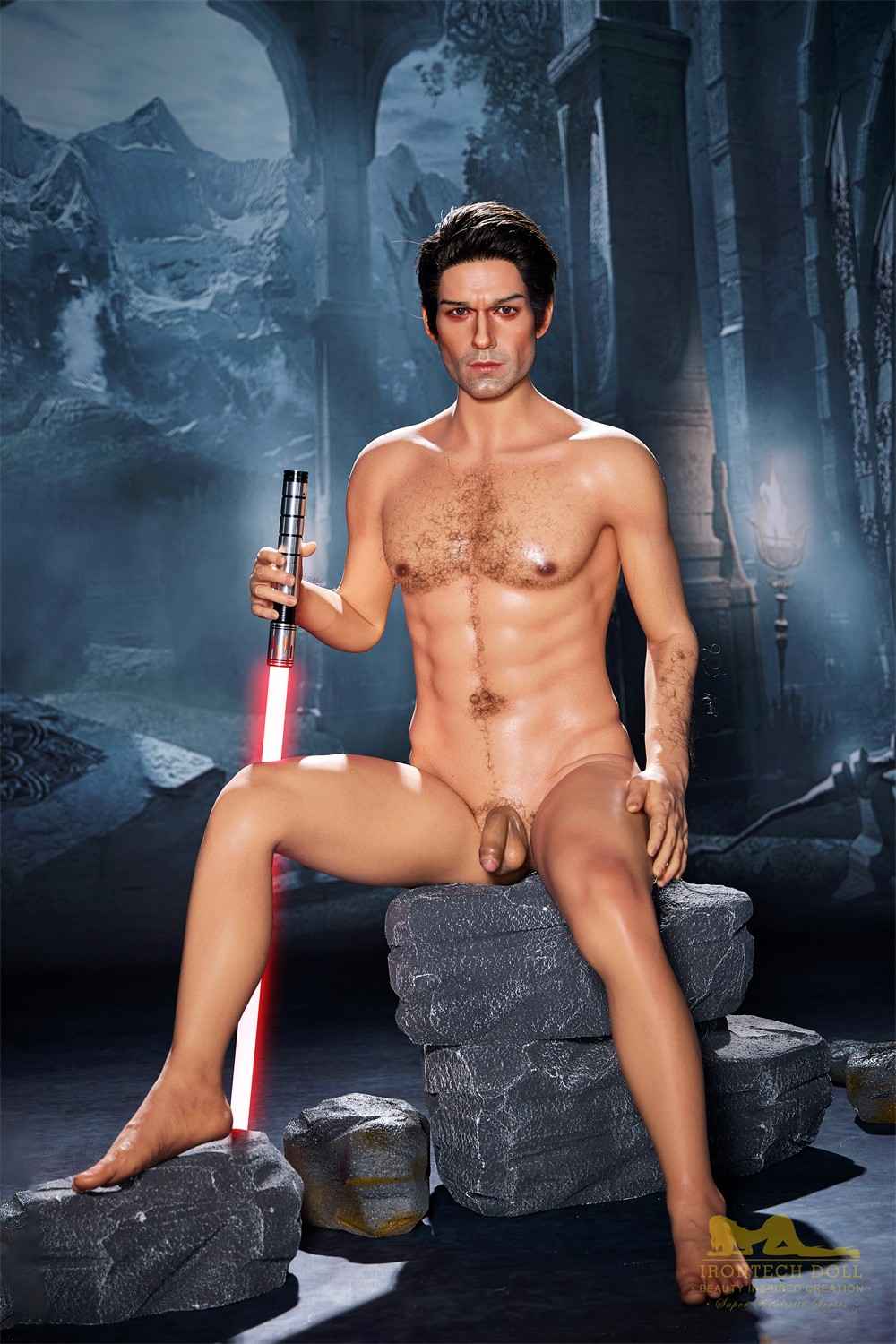 170cm (5ft5') Dark Warrior Fantasy Male Silicone Sex Doll - Thomas - Image 20