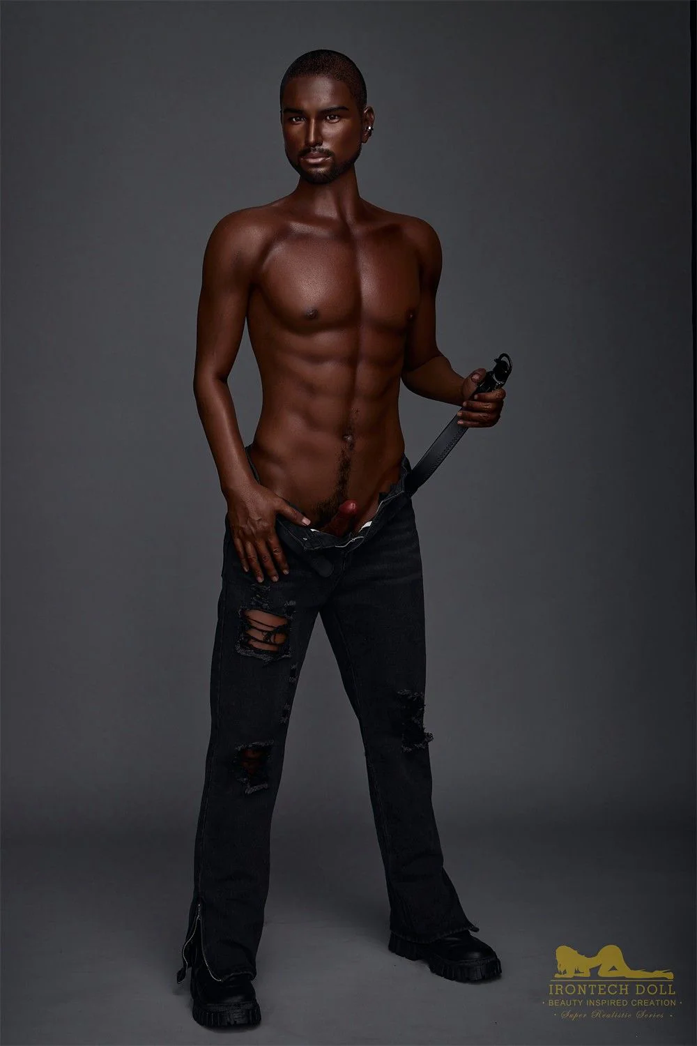 170cm (5ft5') Realistic & Black Silicone Male Sex Doll - Kevin - Image 20