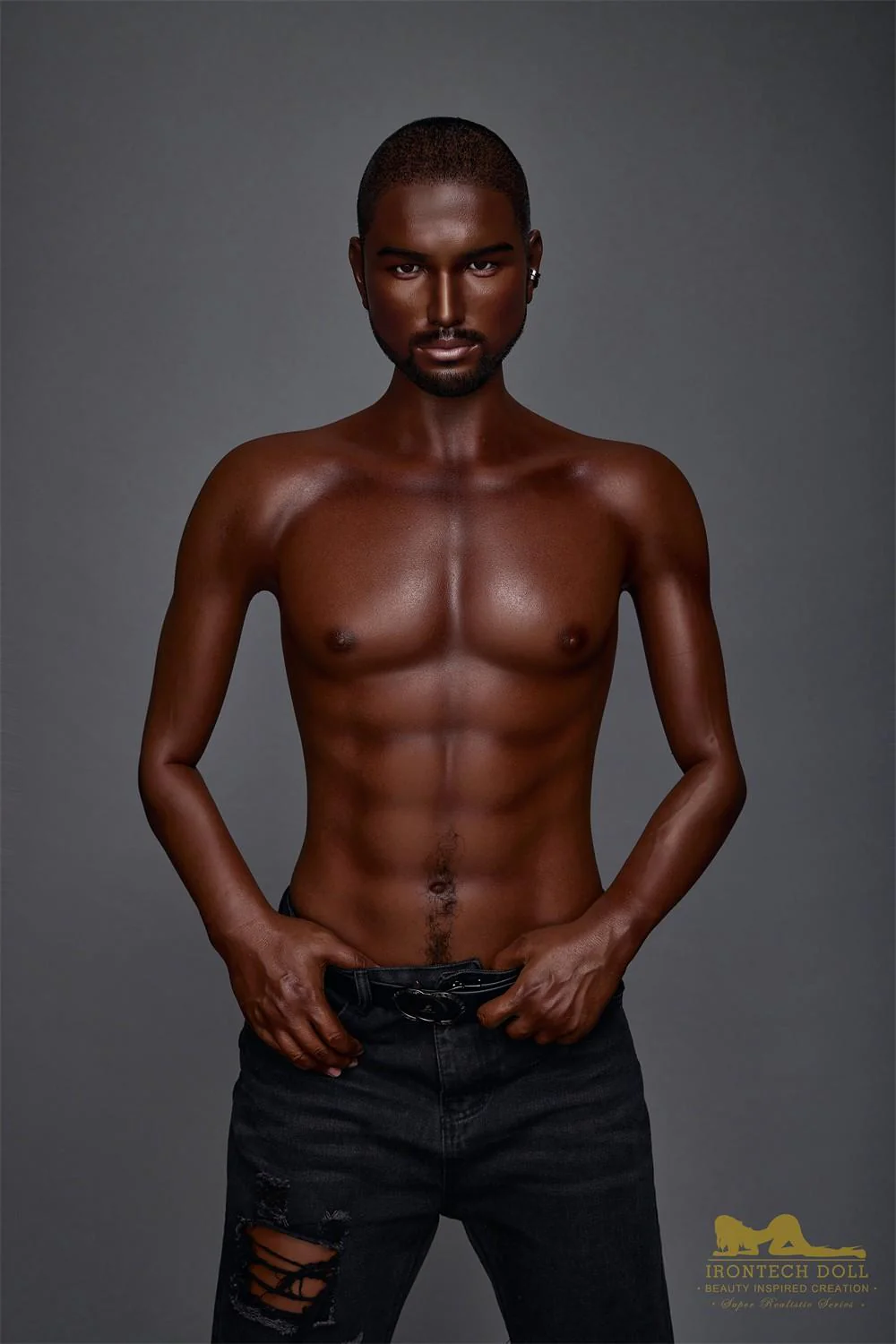 170cm (5ft5') Realistic & Black Silicone Male Sex Doll - Kevin - Image 21
