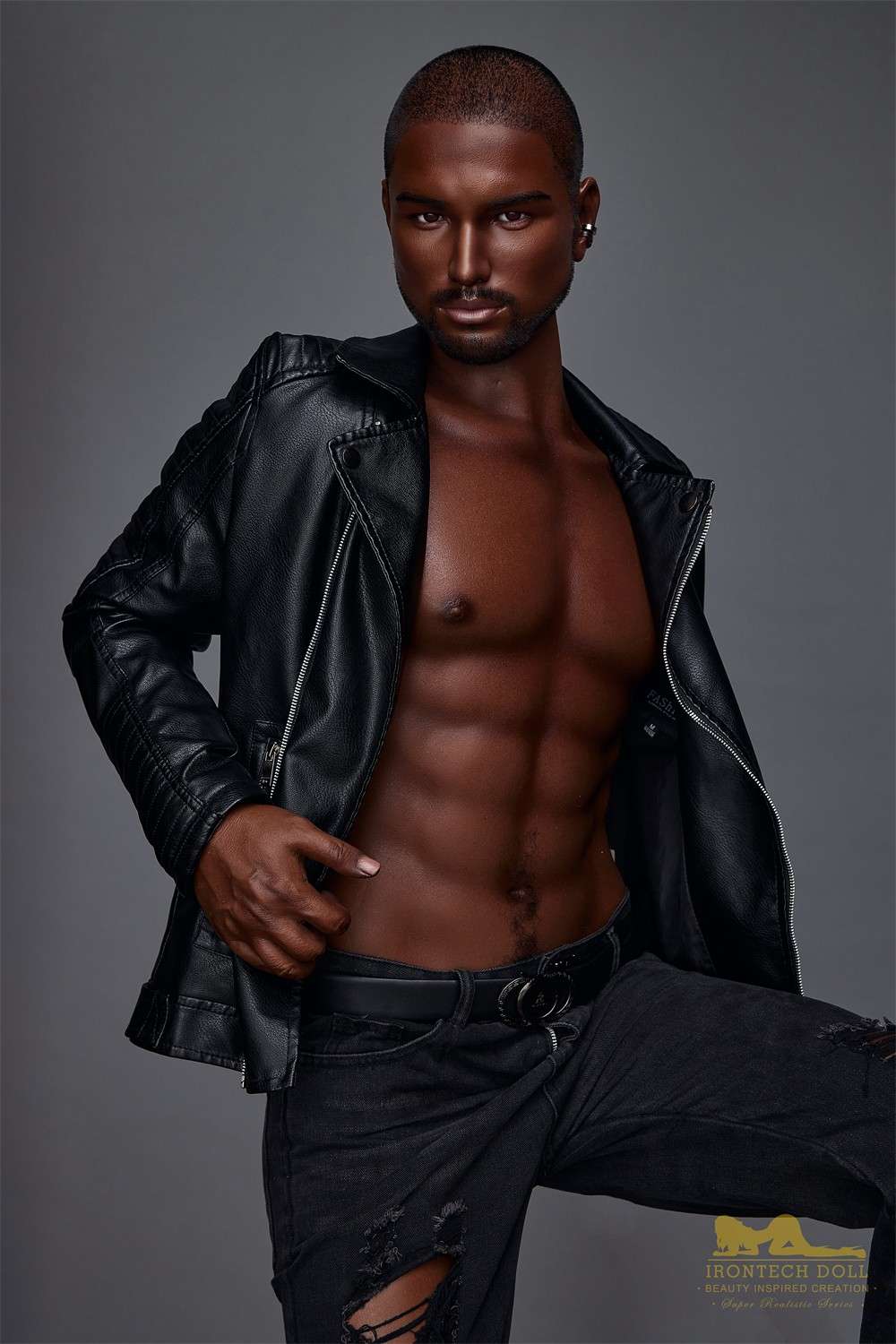 170cm (5ft5') Realistic & Black Silicone Male Sex Doll - Kevin - Image 23