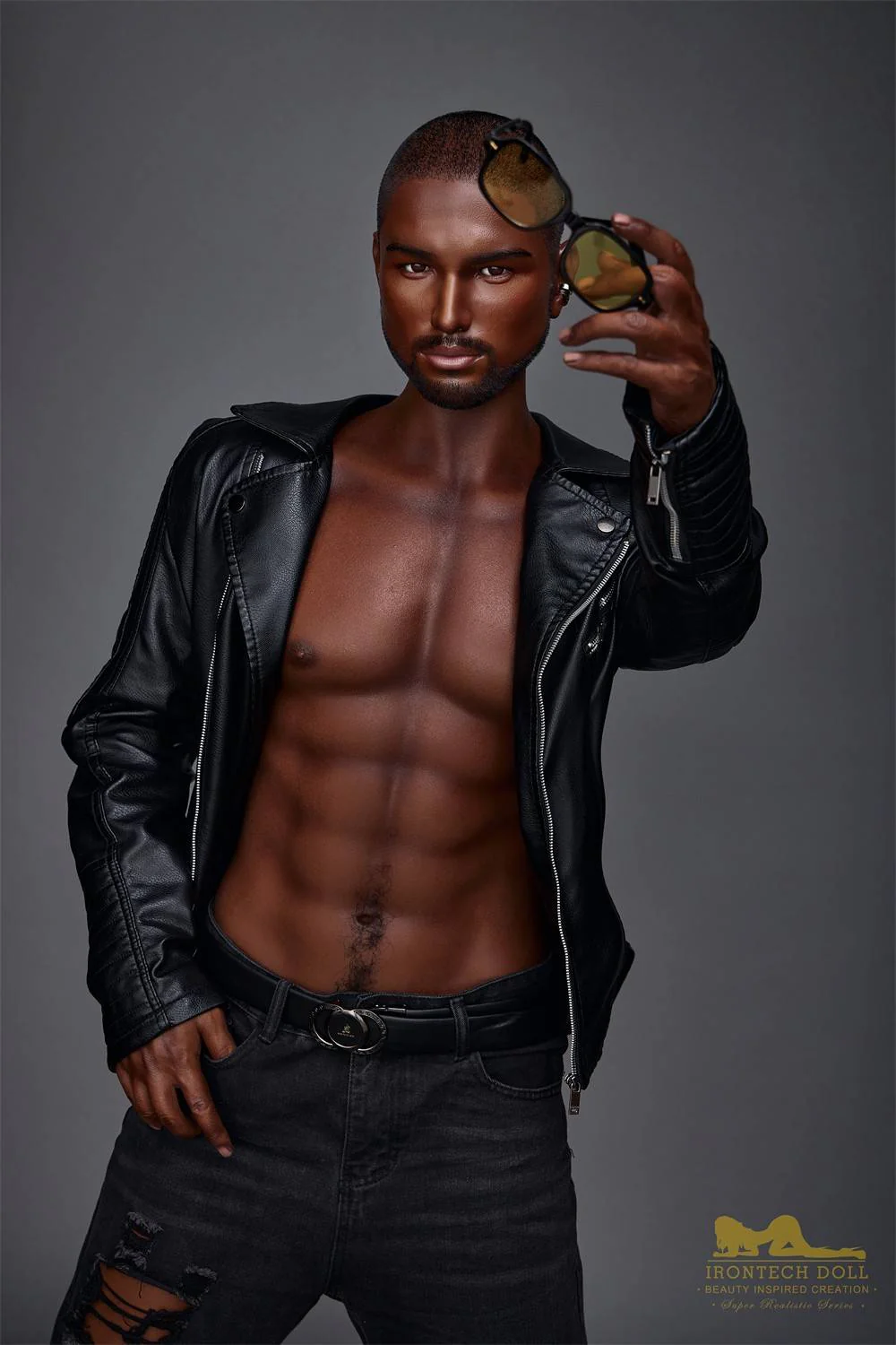 170cm (5ft5') Realistic & Black Silicone Male Sex Doll - Kevin - Image 26