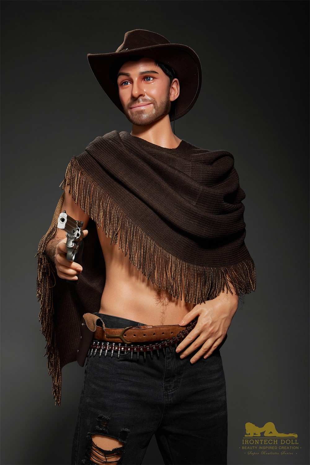 170cm (5ft5') Sensual Cowboy Realistic Silicone Male Sex Doll - Allen - Image 29