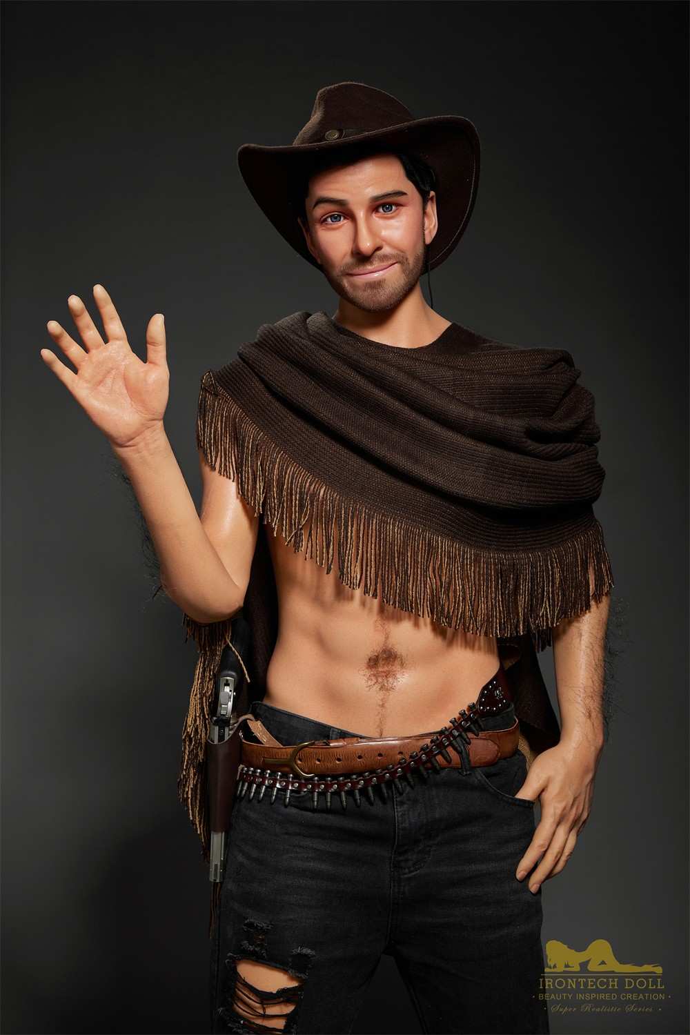 170cm (5ft5') Sensual Cowboy Realistic Silicone Male Sex Doll - Allen - Image 32