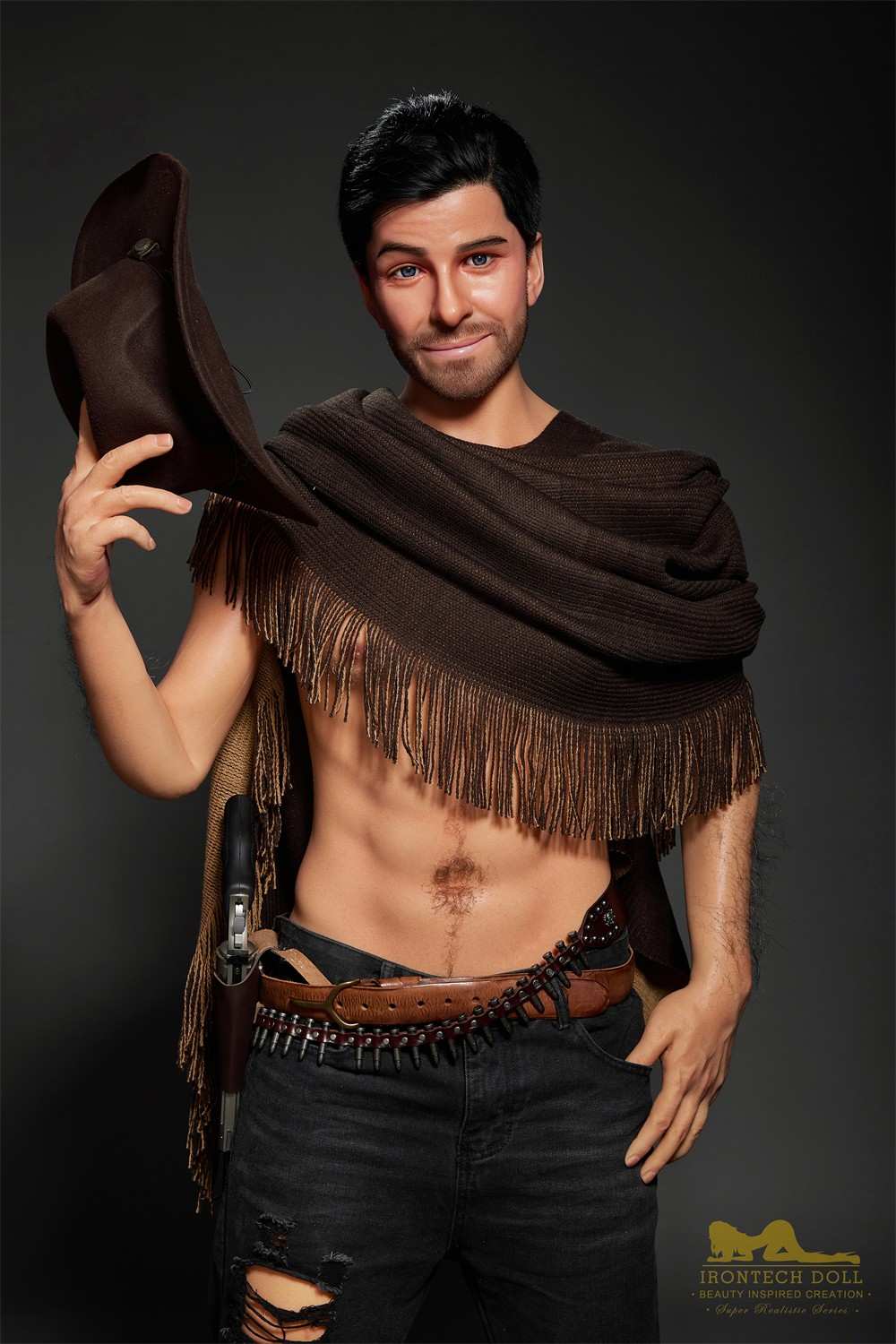 170cm (5ft5') Sensual Cowboy Realistic Silicone Male Sex Doll - Allen - Image 33