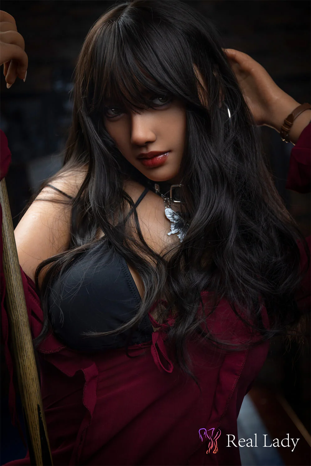 170cm (5ft7") Dark Tanned S30 Head Silicone Sex Doll - D-Cup - Rita - Image 8