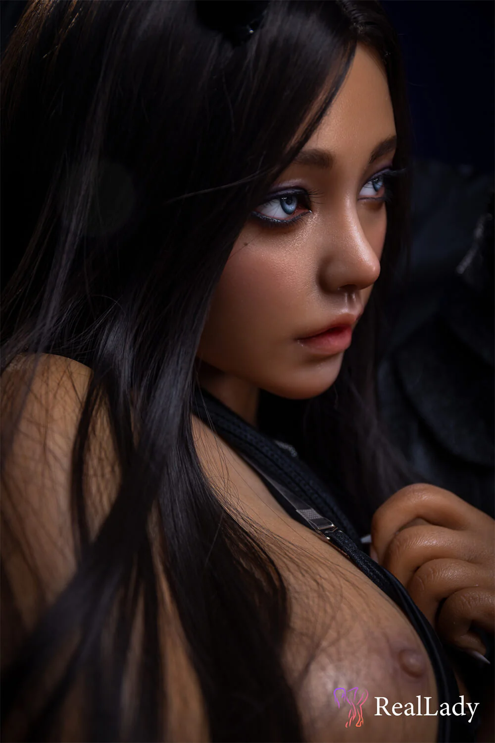 170cm (5ft7") Black Angel Silicone Sex Doll - D-Cup - Eileen - Image 12